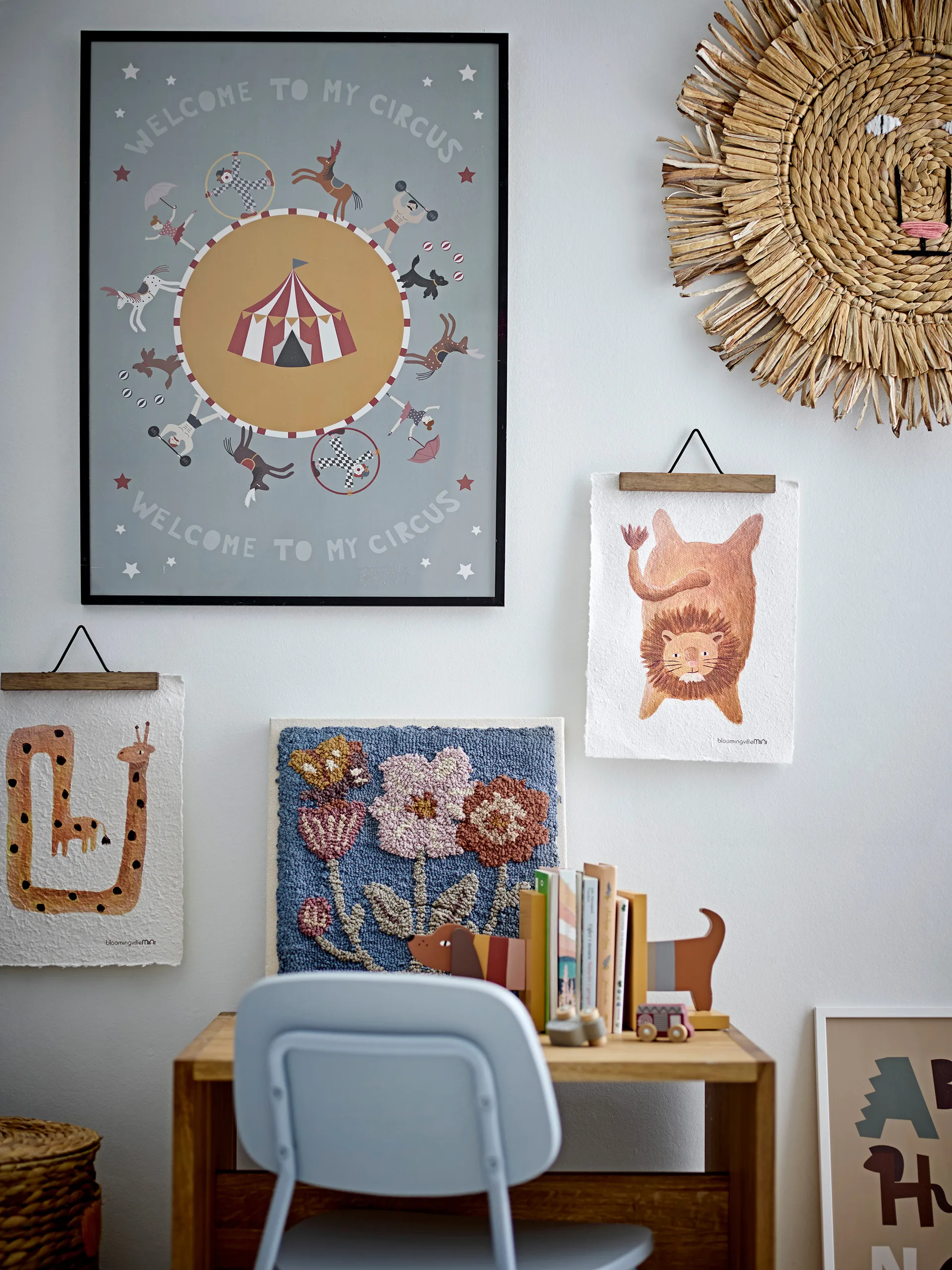 Βιβλιοστάτης Charlie book, 2 τεμ., Κίτρινο Bloomingville