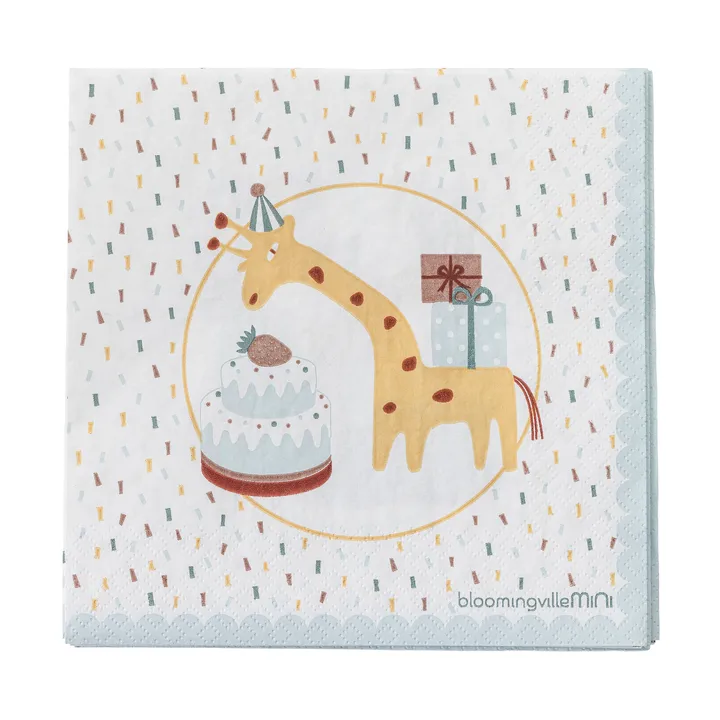 Cherry βαμβακερή κουβέρτα 160x130 εκ. - Μπλε - Bloomingville