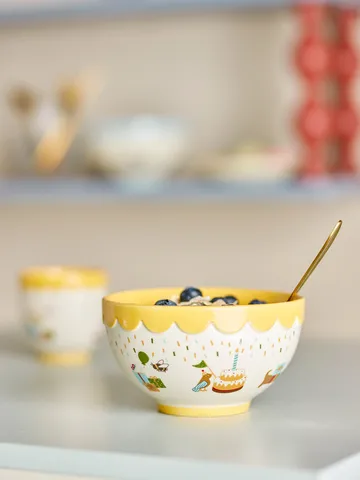 Chola κουβέρτα βαμβακερή 150x130 εκ. - Κίτρινο - Bloomingville