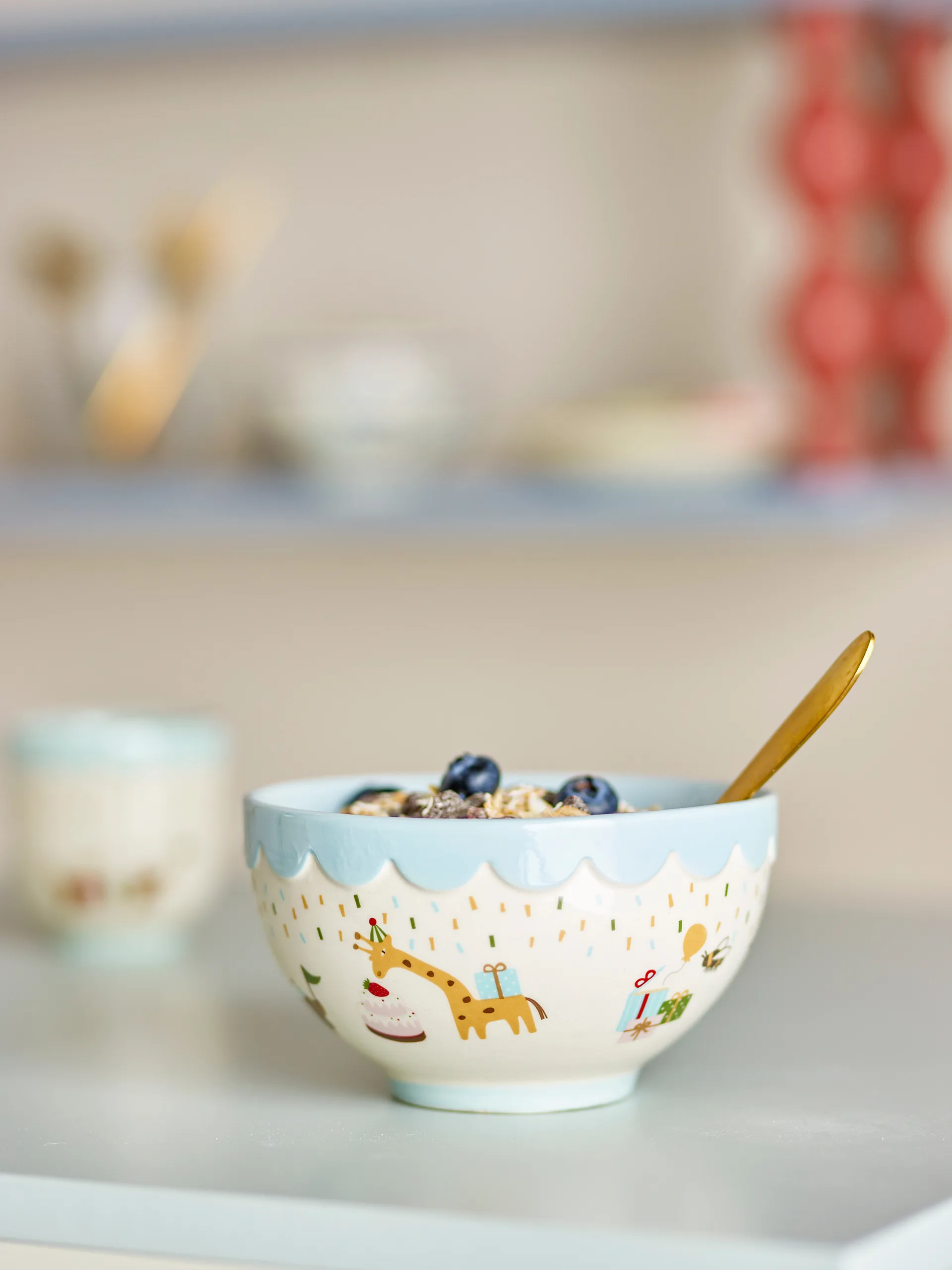 Chola κουβέρτα βαμβακερή 150x130 εκ., Μπλε Bloomingville