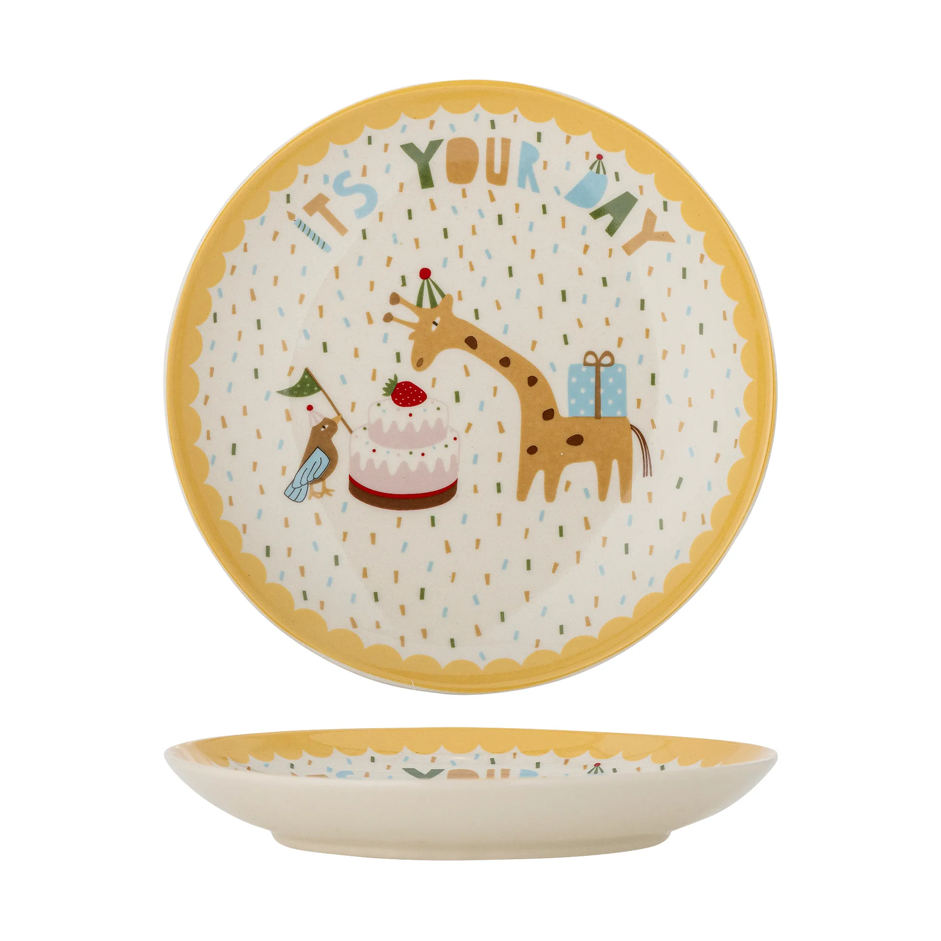 Cillie καλάθι με καπάκι 28x41 εκ., Κίτρινο Bloomingville