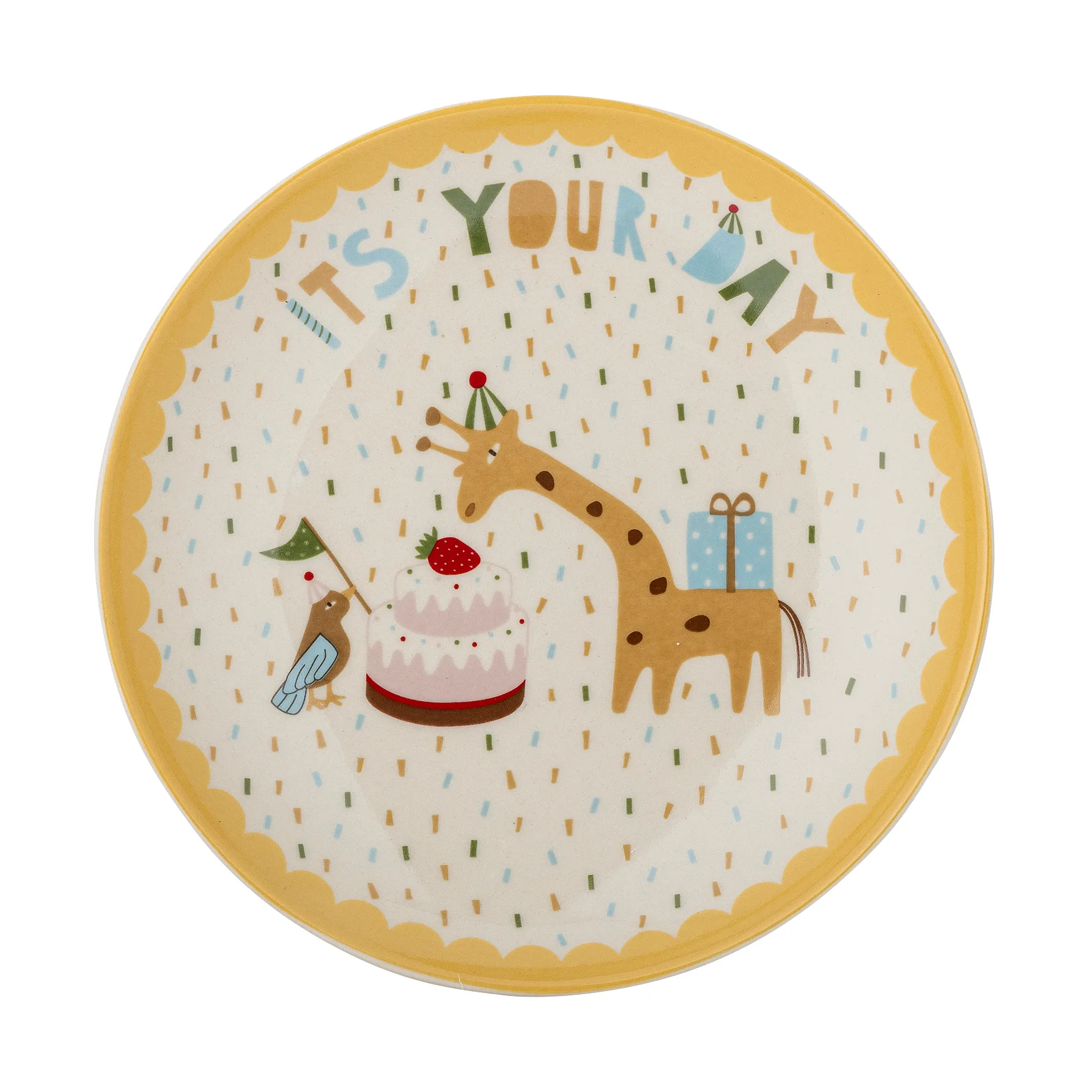 Cillie καλάθι με καπάκι 28x41 εκ., Κίτρινο Bloomingville