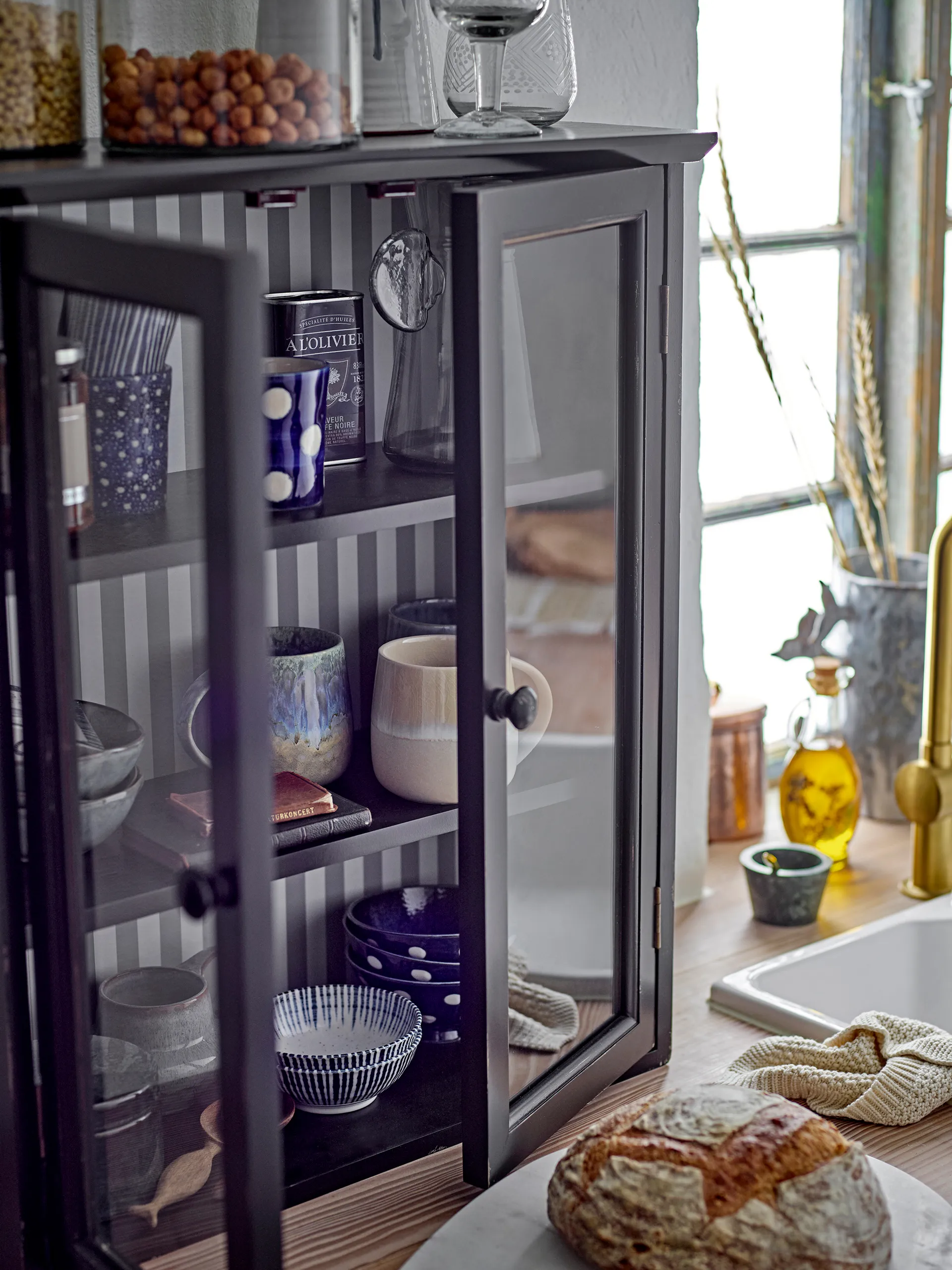 Corliss ποτήρι κοκτέιλ 4 τεμ., Μπλε Bloomingville