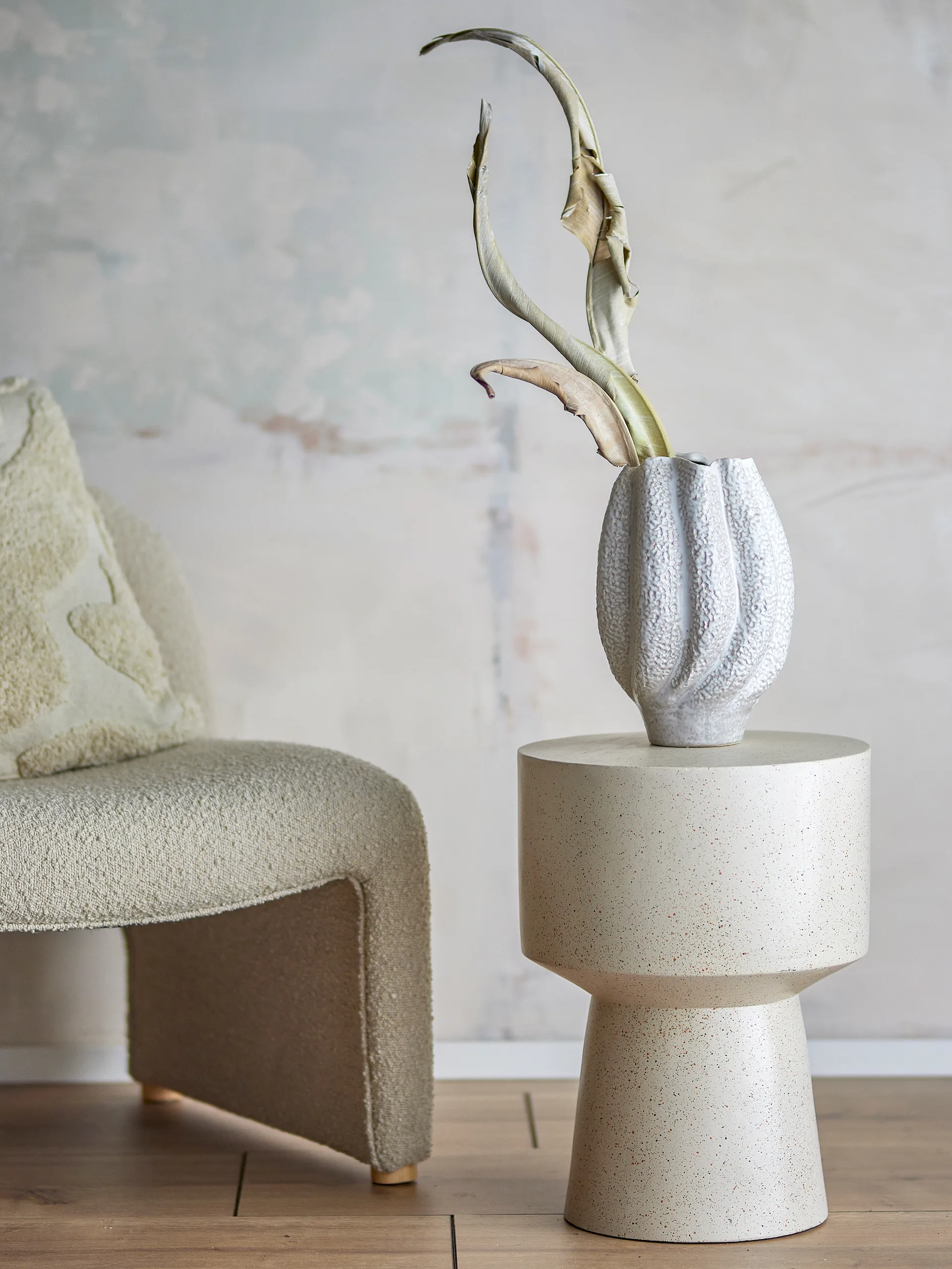 Cove βάζο 28 cm, Άσπρο Bloomingville