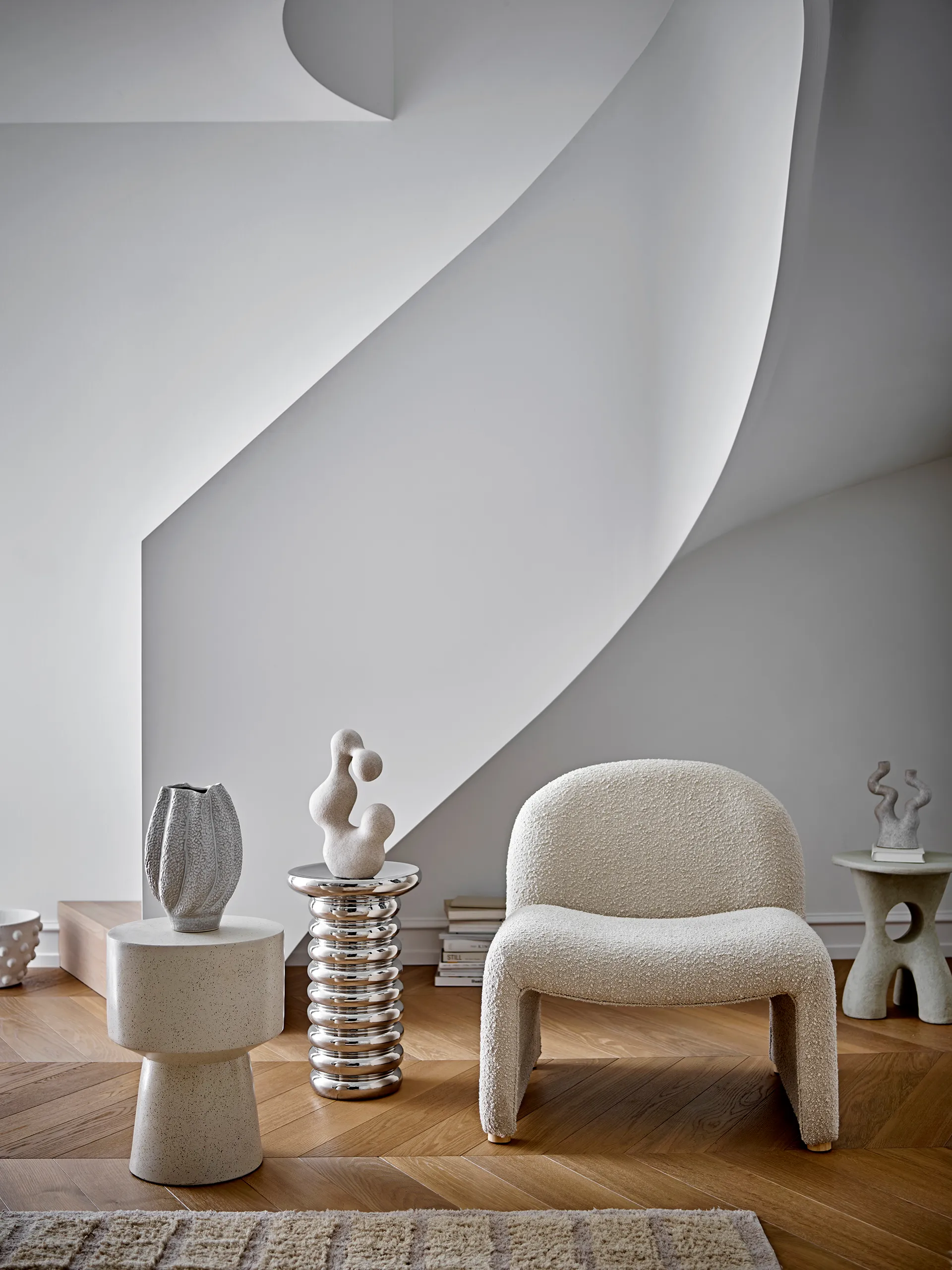 Cove βάζο 28 cm, Άσπρο Bloomingville