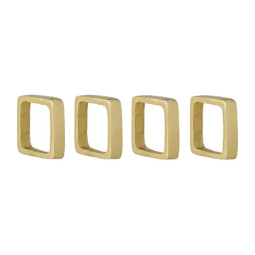 Cybelle δαχτυλίδι χαρτοπετσέτας 4.5x4.5 εκ 4-pack - Χρυσό - Bloomingville