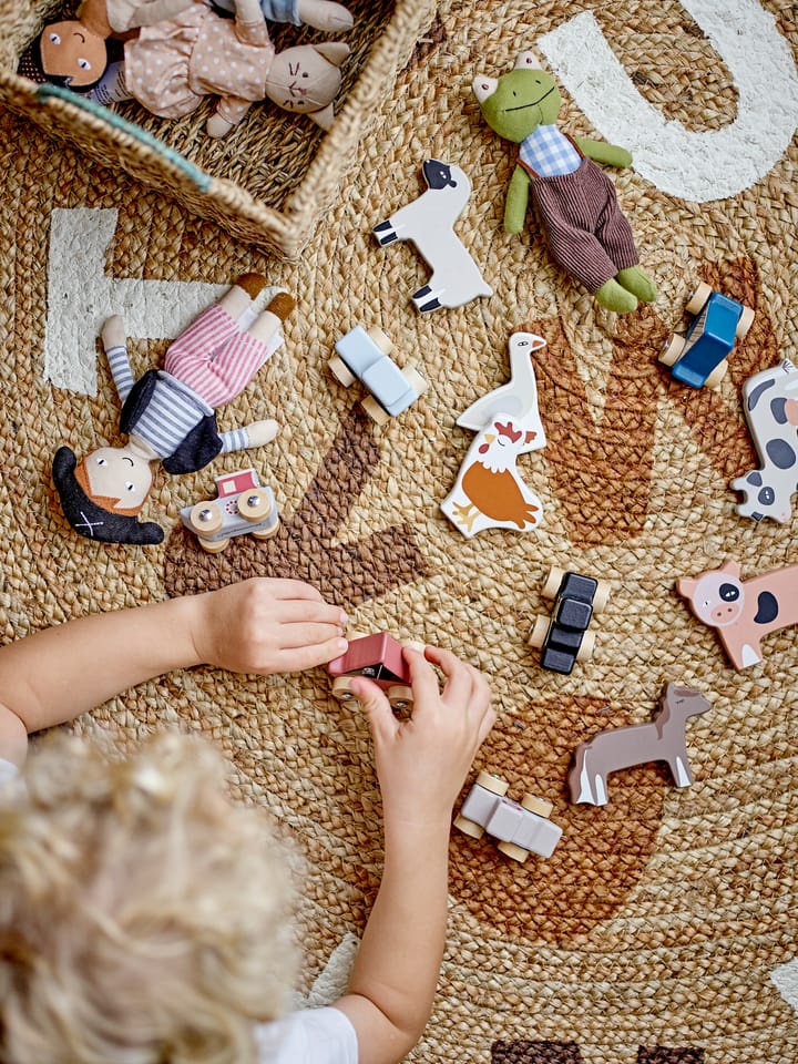 Dinne jute χαλί Ø130 εκ, Alphabet Bloomingville