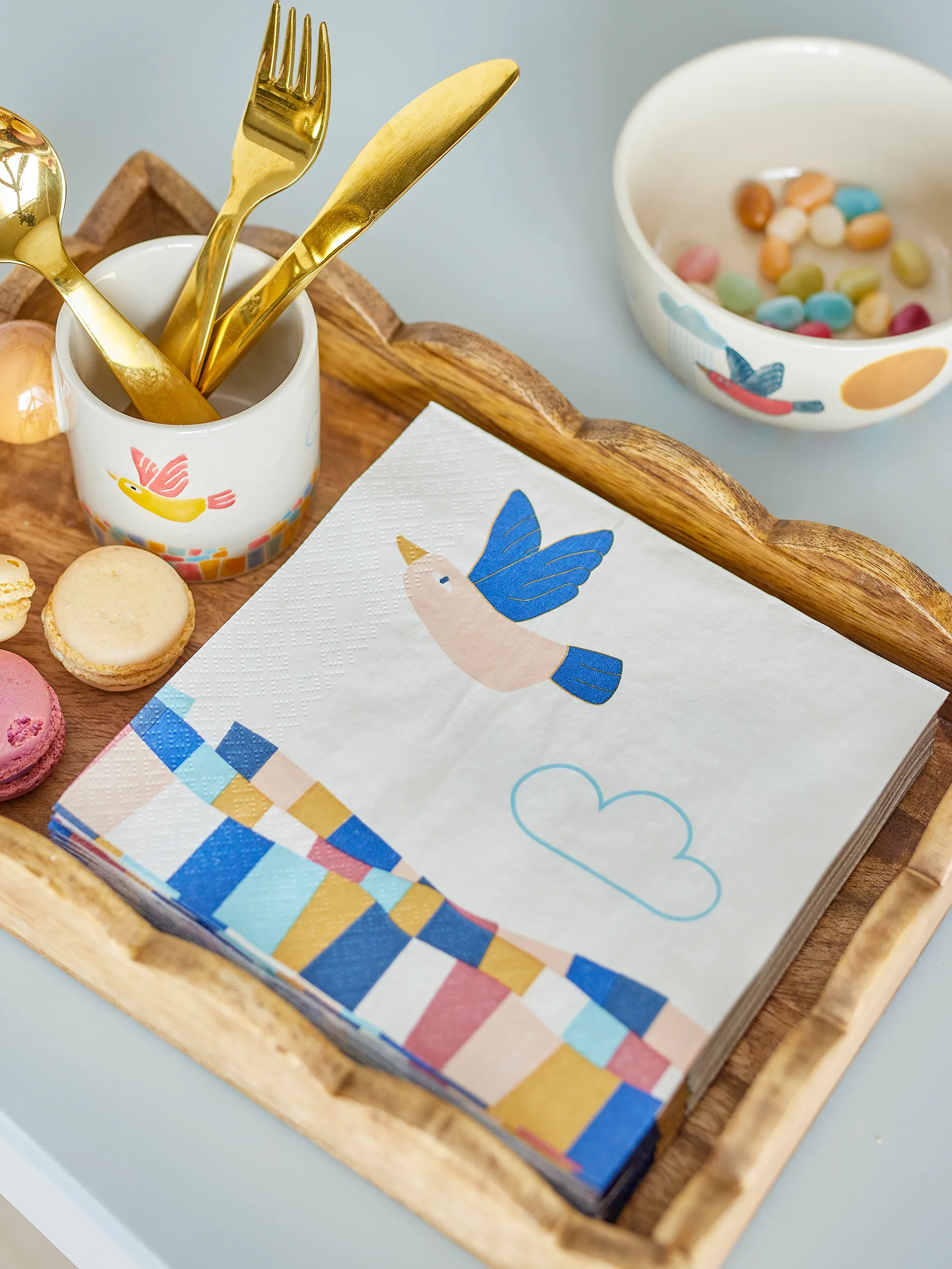 Dolly καλάθι 40x30 εκ., Φυσικό Bloomingville