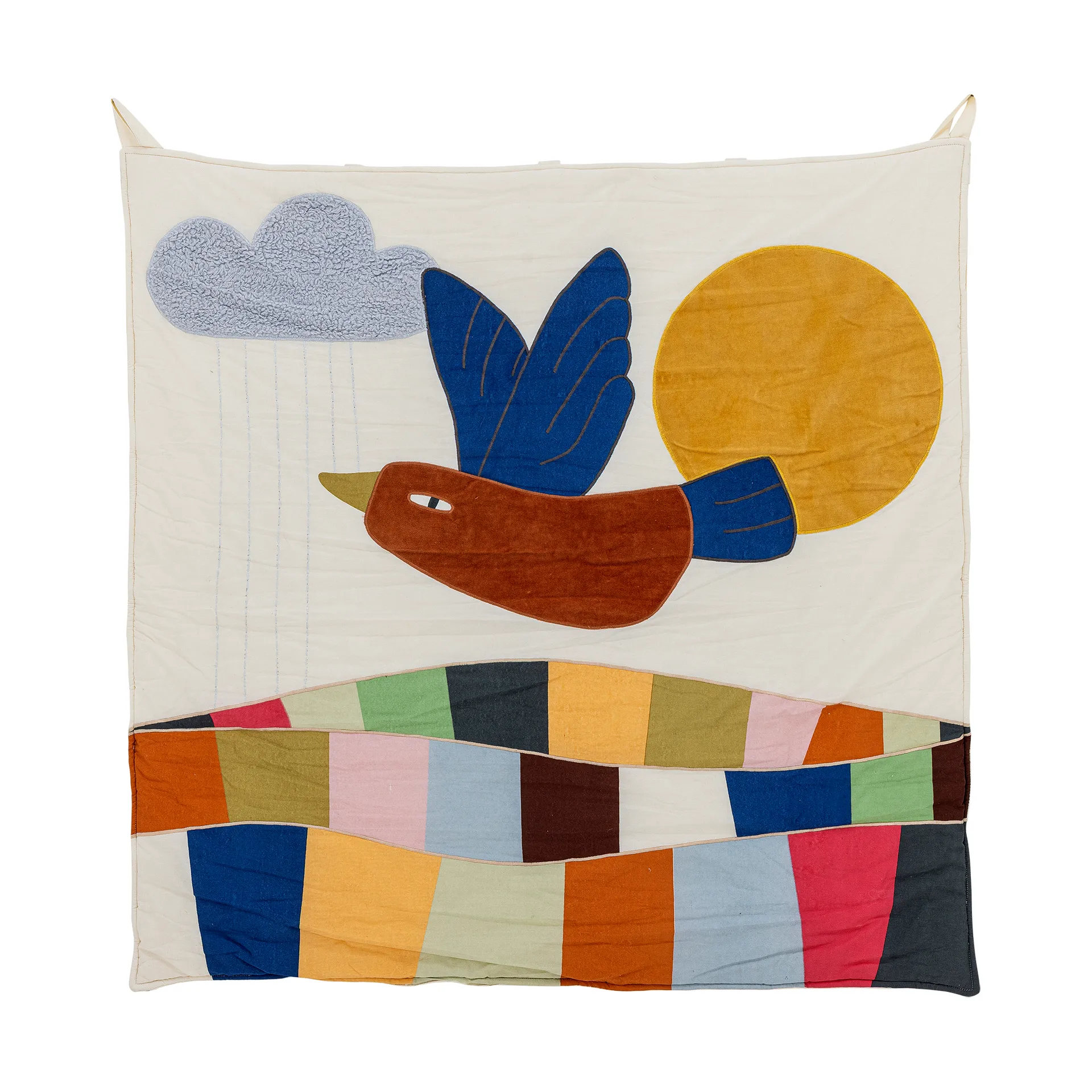 Dolly πουφ από μαλλί 50x45 εκ., Φυσικό Bloomingville