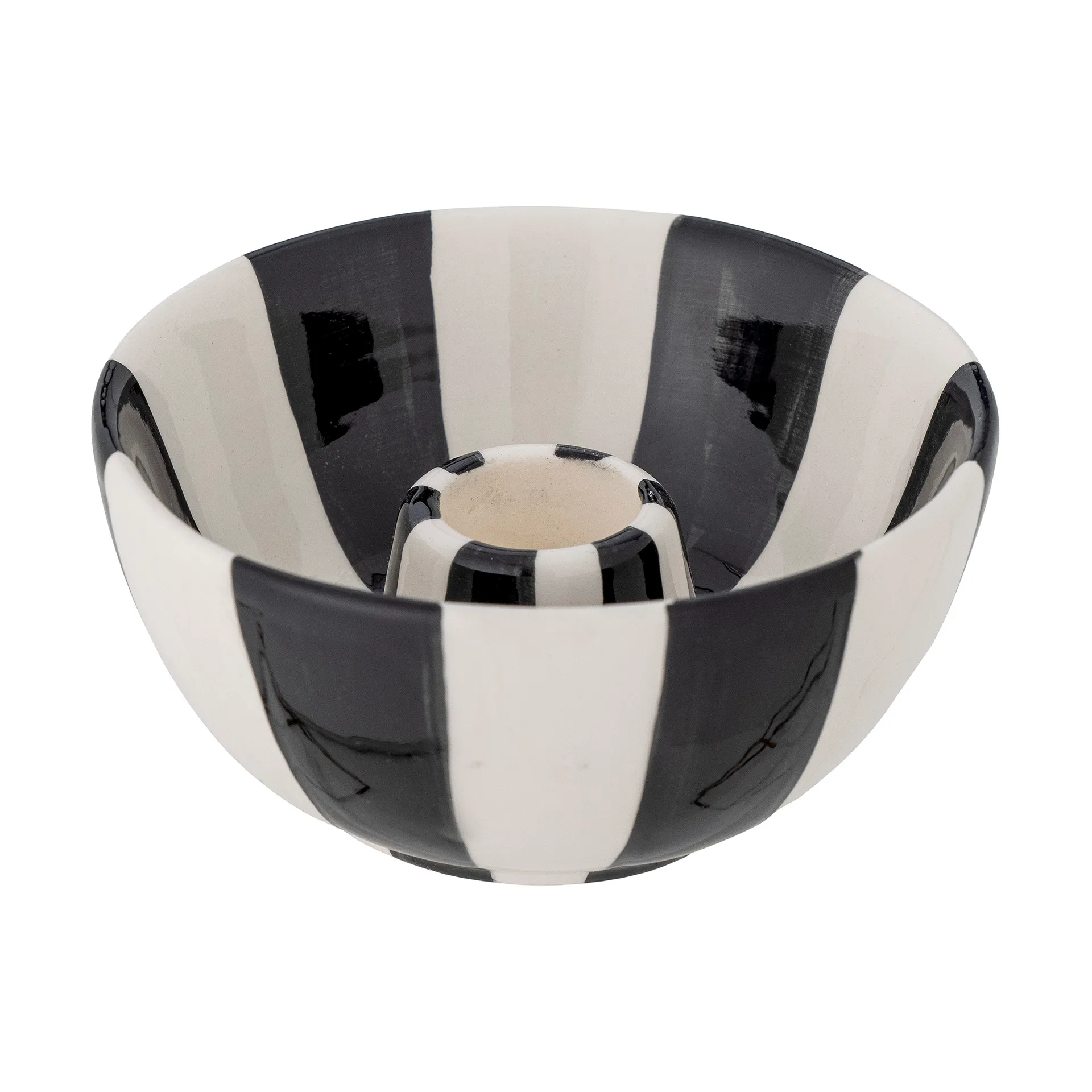 Κηροπήγιο Eja Ø9 εκ., Μαύρο-λευκό Bloomingville