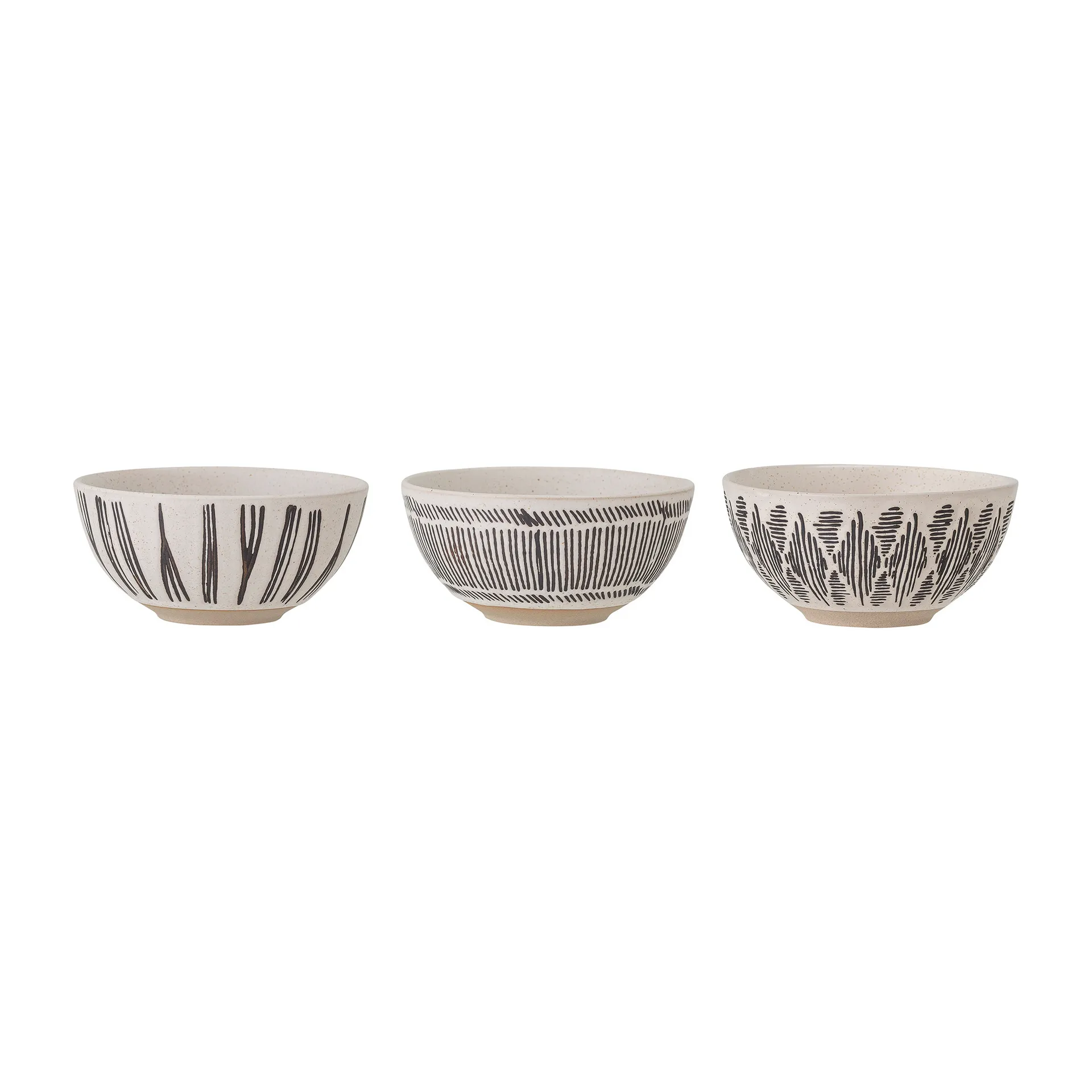 Eliana μπολ Ø11,5 cm 3 τεμάχια , Μαύρο Bloomingville
