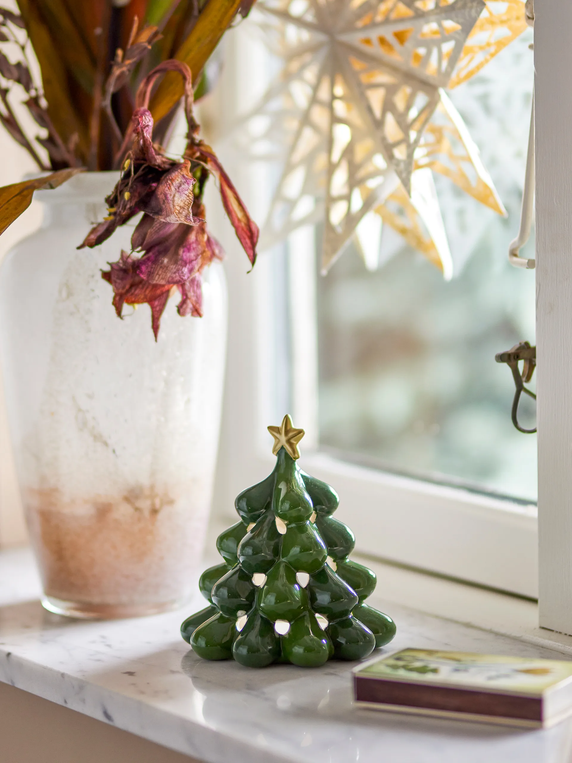 Κηροπήγιο ρεσώ Elof χριστουγεννιάτικο δέντρο 13,5 εκ., Πράσινο Bloomingville