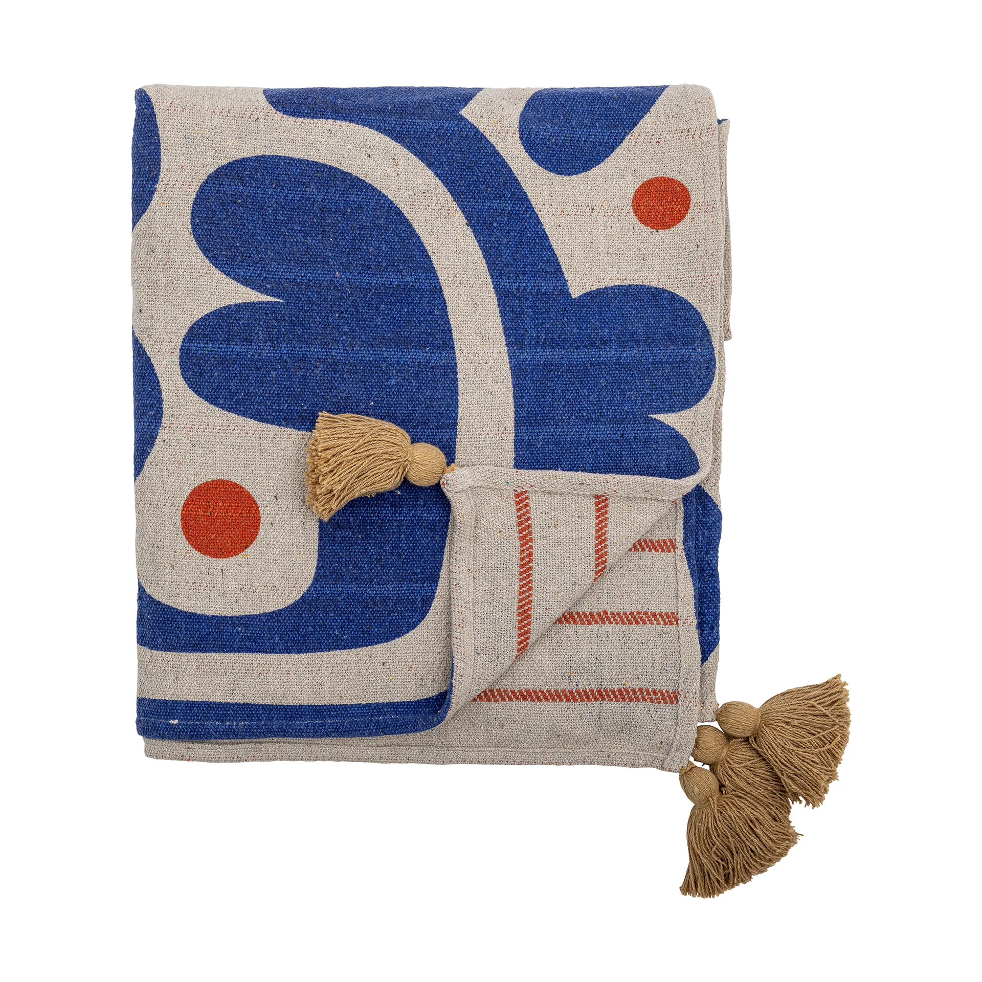 Κουβέρτα Eviaya 130x160 εκ., Μπλε Bloomingville