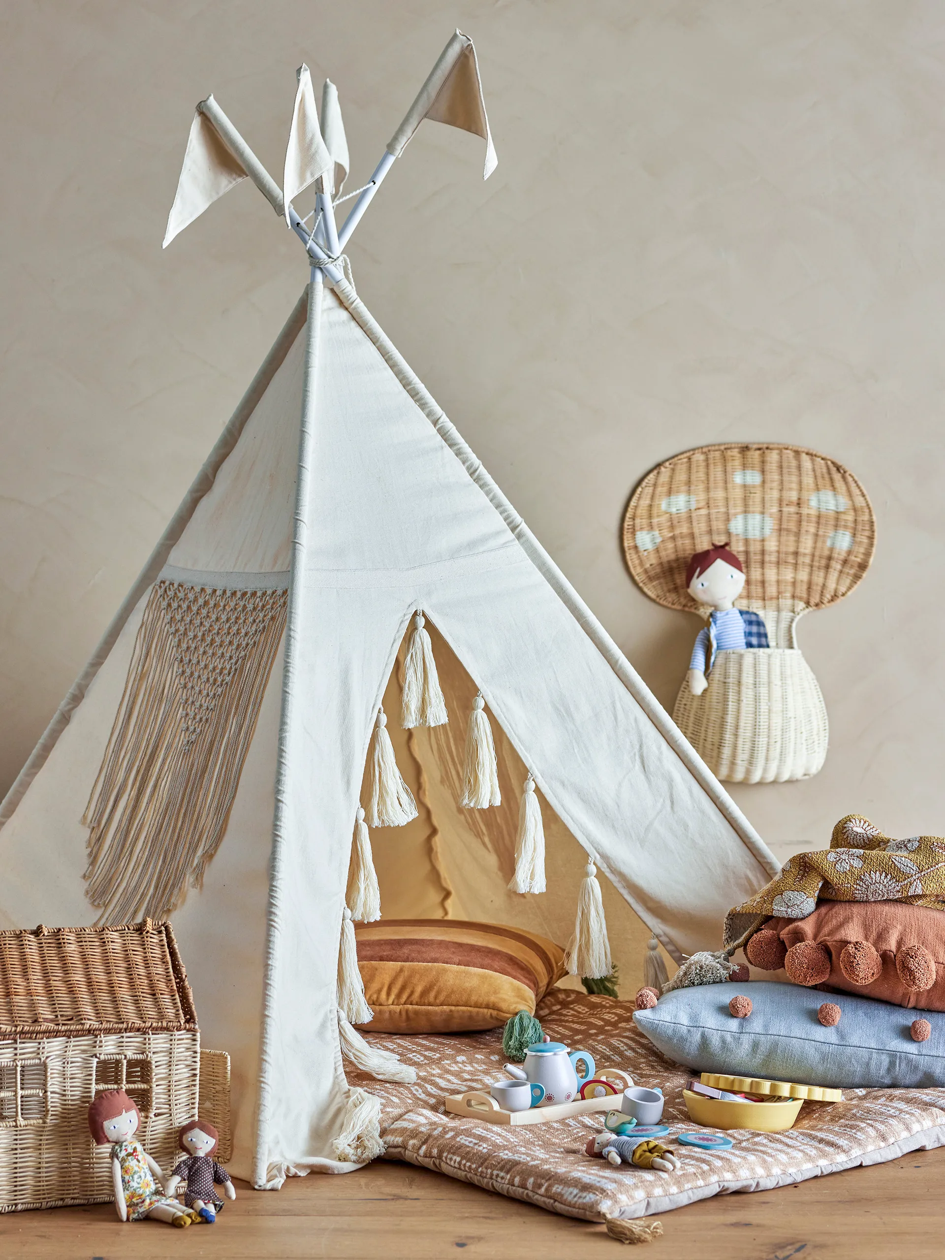 Σκηνή Fardin Tipi 110x110x140 cm, Natur Bloomingville