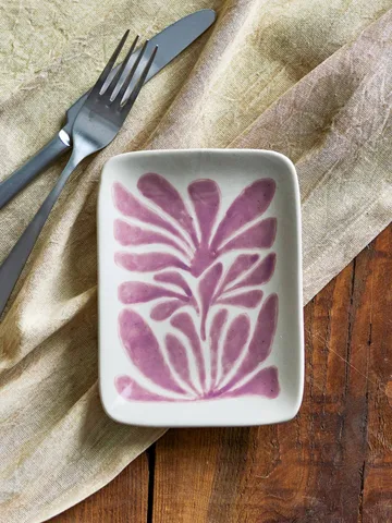 Fauni πιάτο dessert - Μωβ, 15x11,5 εκ. - Bloomingville