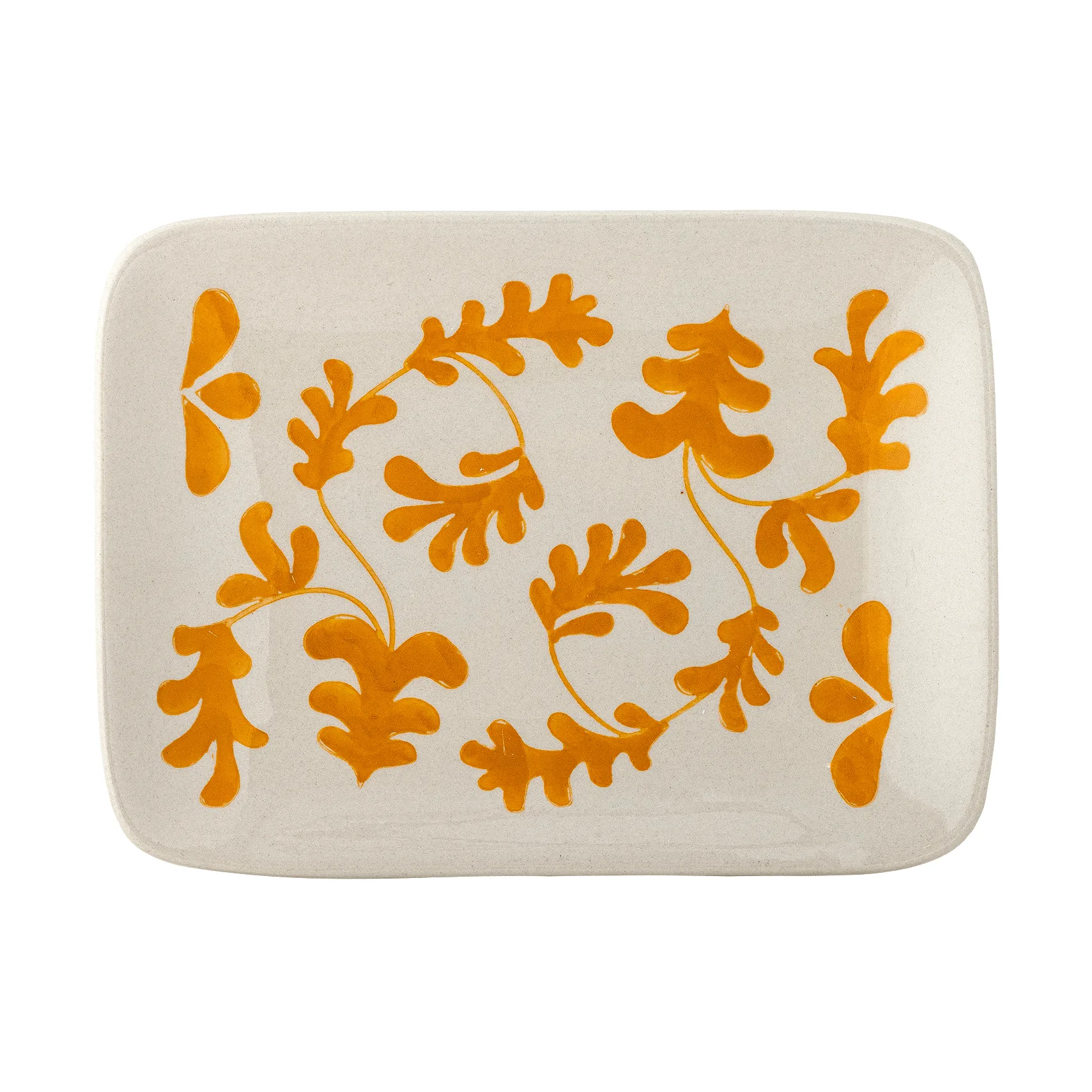Fauni πιάτο dessert, Κίτρινο, 15x11,5 εκ. Bloomingville