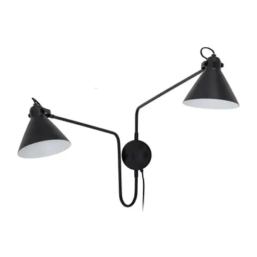 Felicity λάμπα τοίχου - διπλός βραχίονας - Black iron - Bloomingville