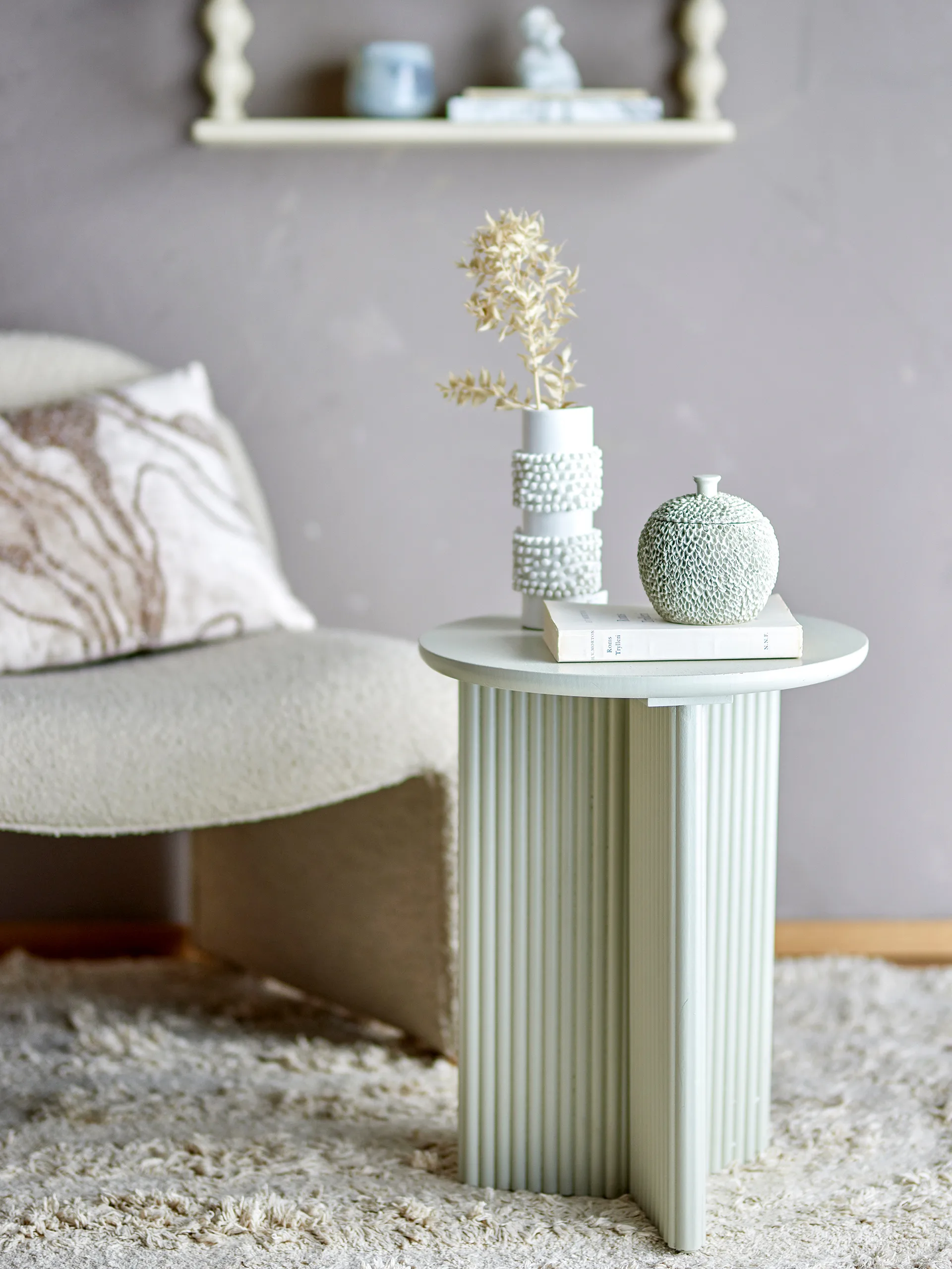 Ferdinand πάγκος 110x32 εκ., Άσπρο Bloomingville