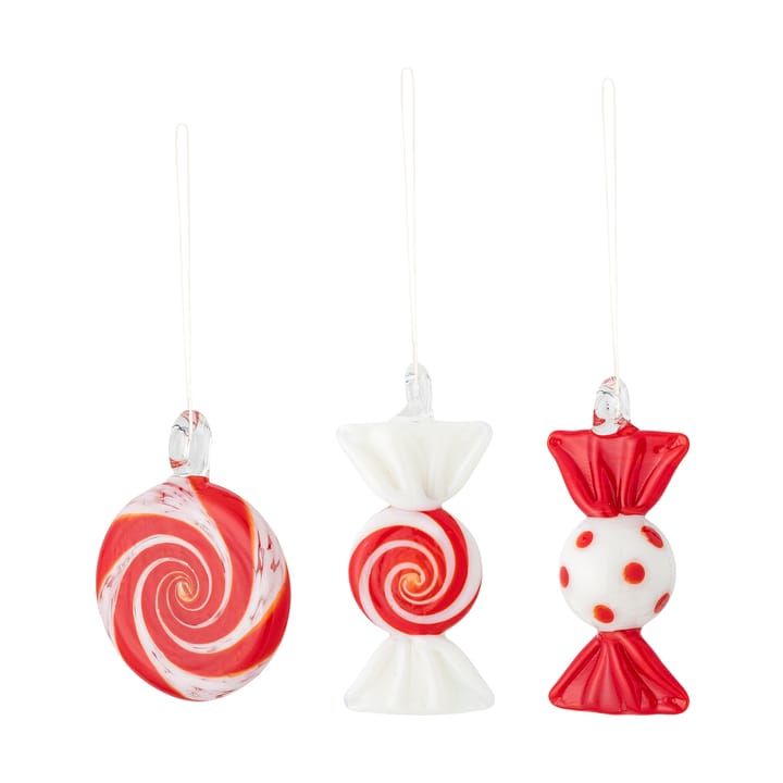 Festive διακοσμητικό κρεμαστό σετ 3 τεμαχίων - Κόκκινο - Bloomingville