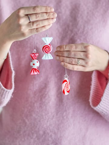Festive διακοσμητικό κρεμαστό σετ 3 τεμαχίων - Κόκκινο - Bloomingville