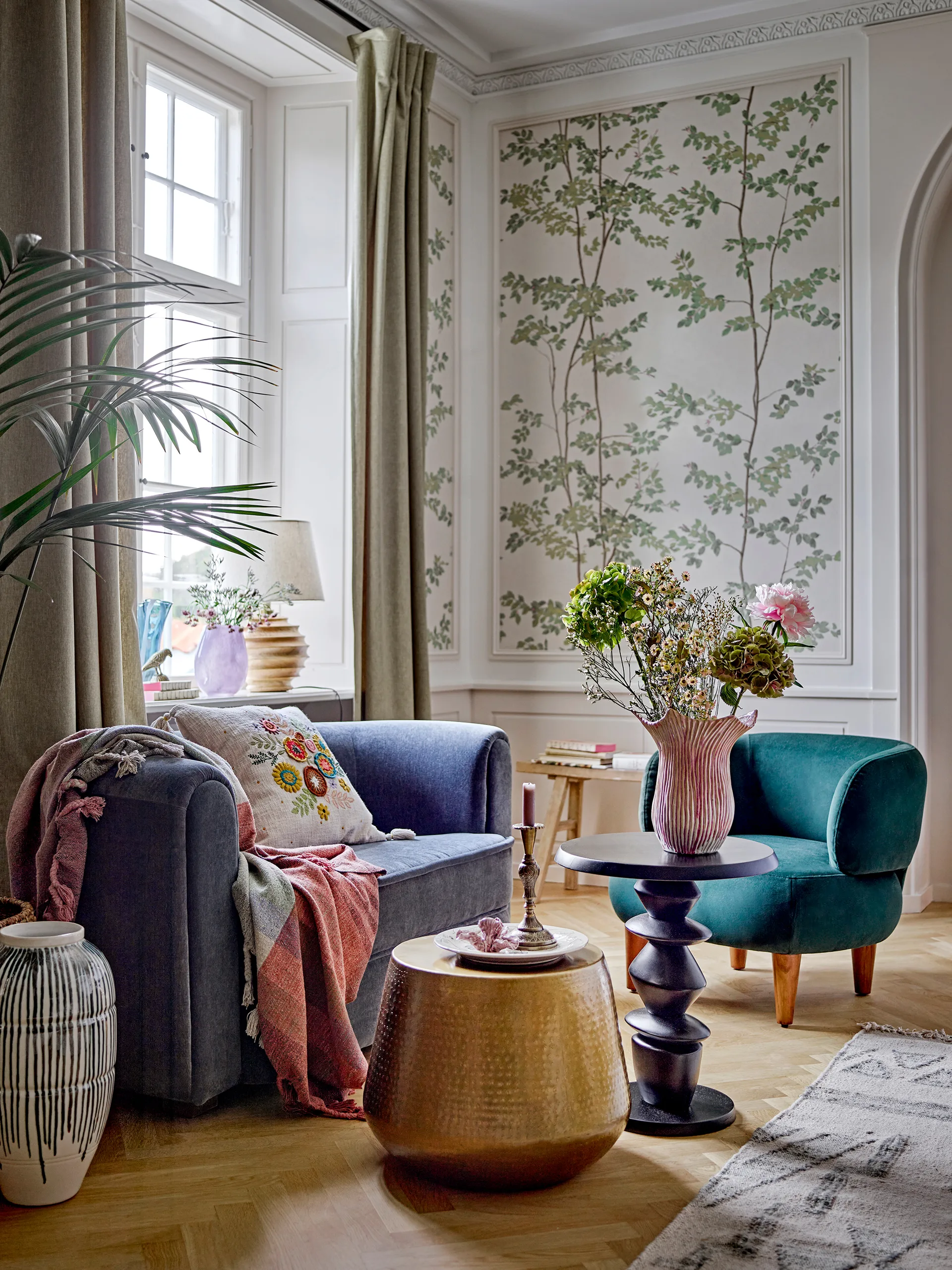 Floral βάζο 29 cm, Ροζ Bloomingville