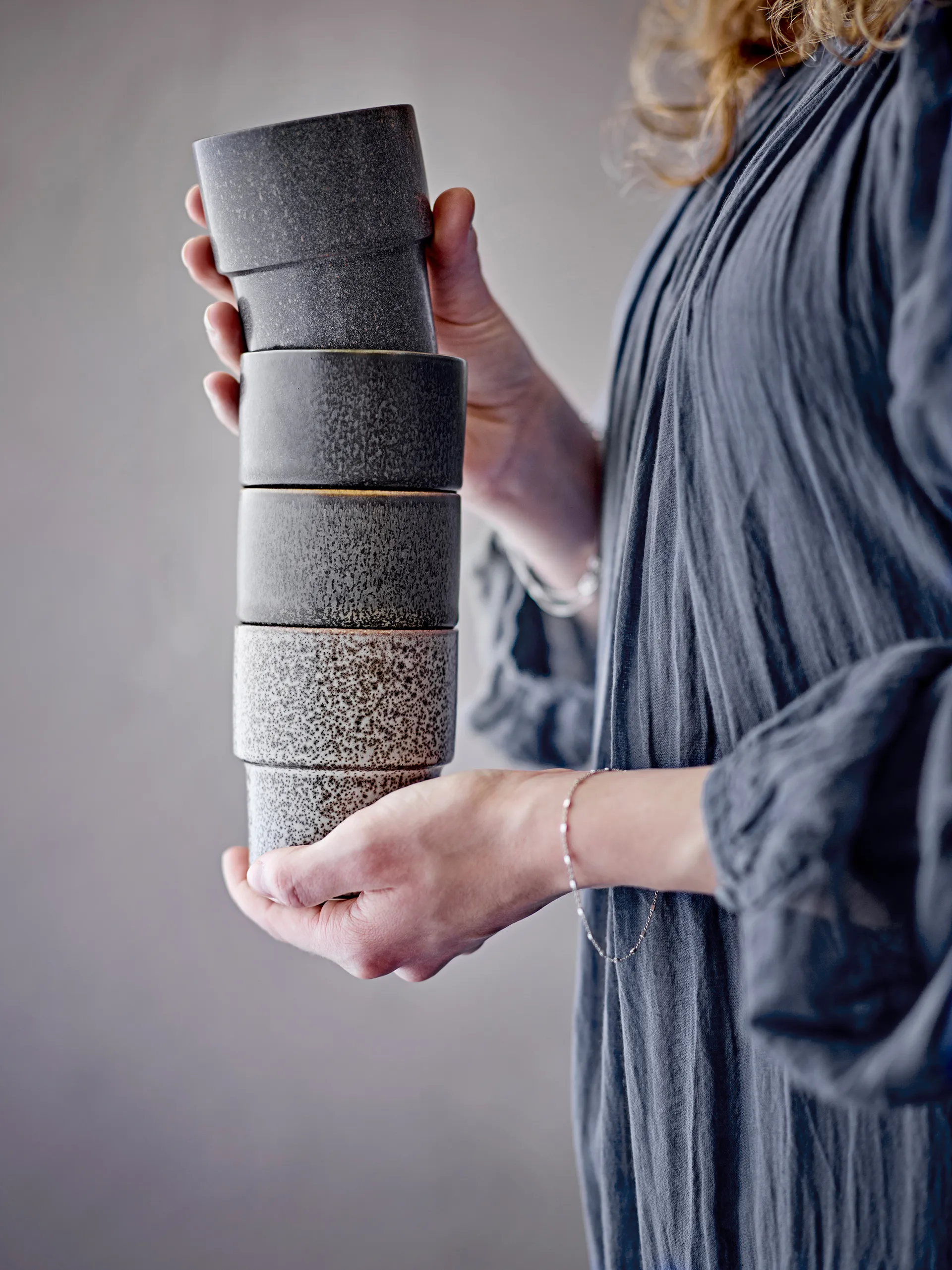 Freckles φλιτζάνι 4 τεμ., Καφέ Bloomingville