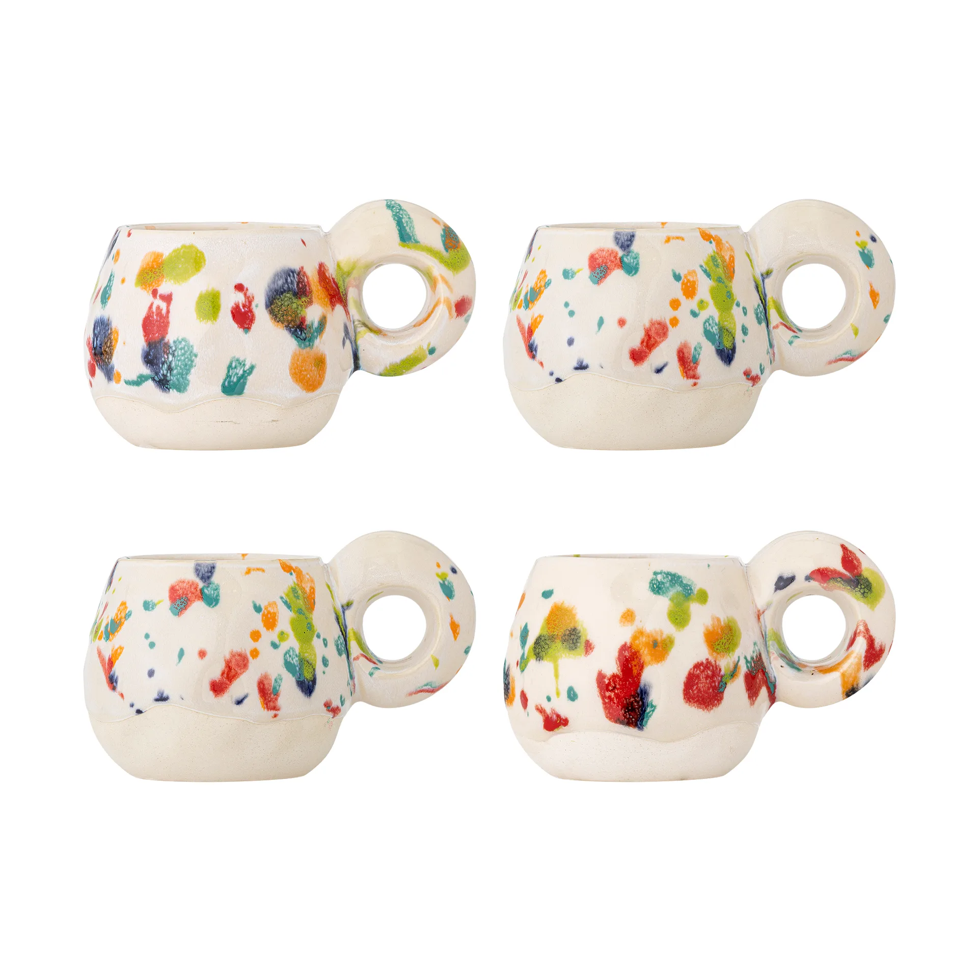 Freckles κούπα 4 τεμ., Κόκκινο Bloomingville