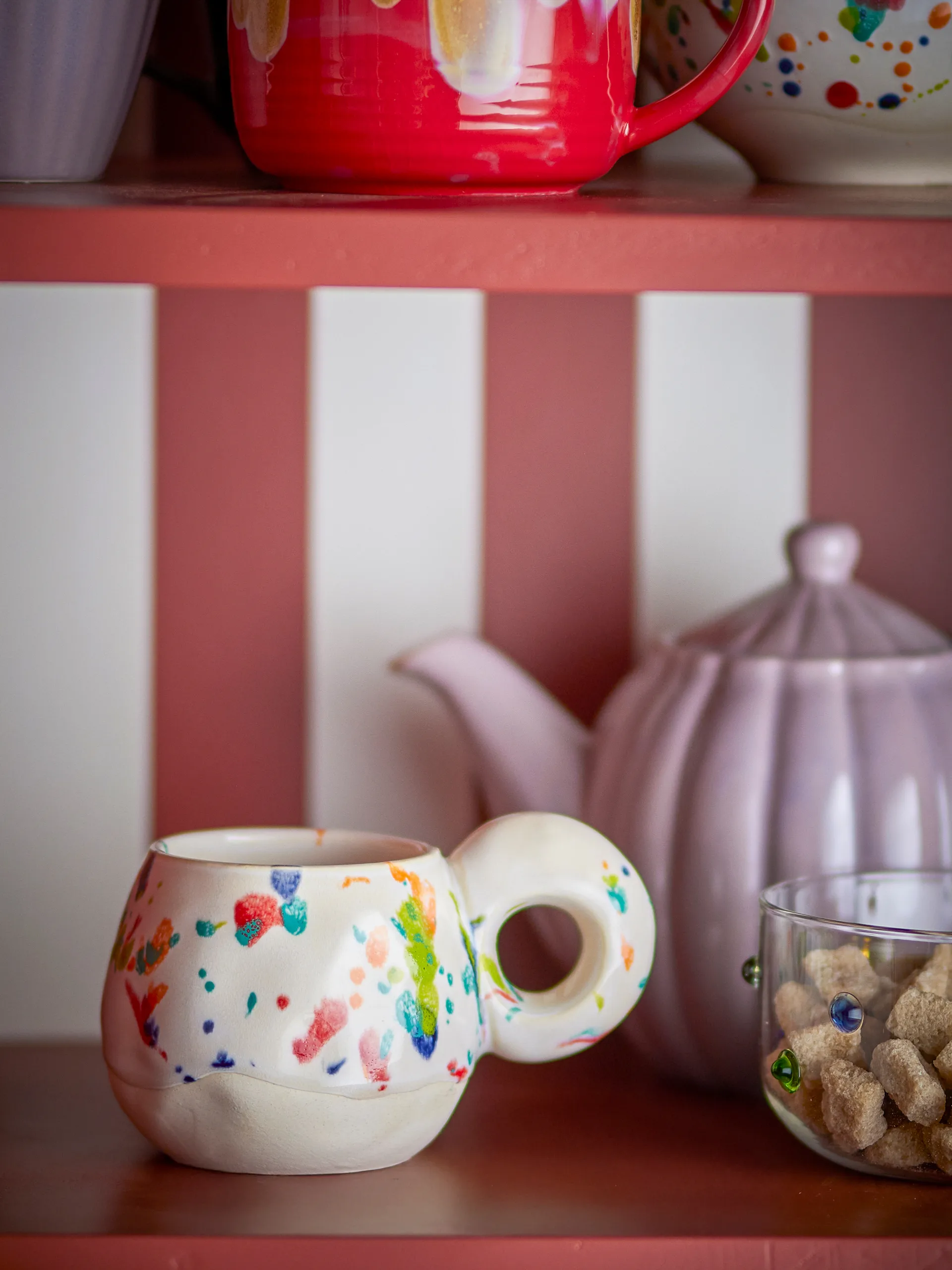 Freckles κούπα 4 τεμ., Κόκκινο Bloomingville