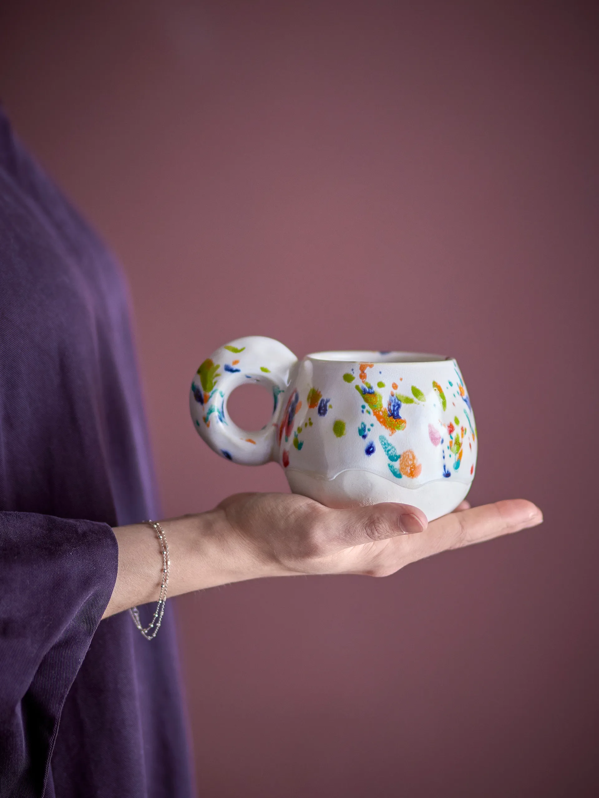 Freckles κούπα 4 τεμ., Κόκκινο Bloomingville