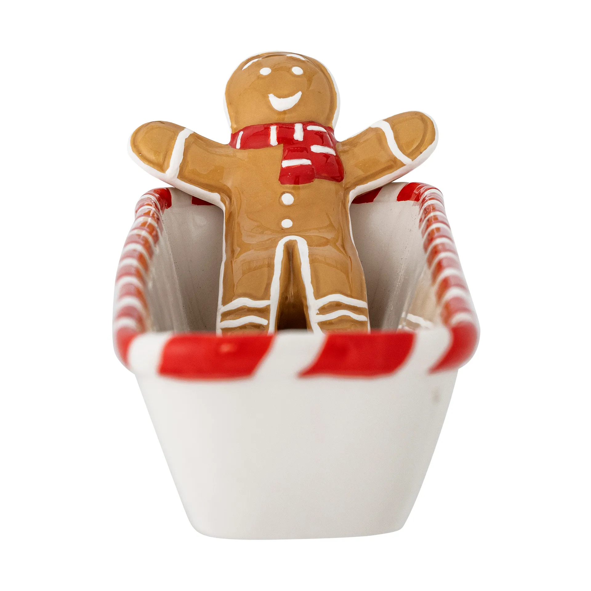 Σερβίτσια Ginnie 36,5x12,5 εκ., Λευκό-καφέ Bloomingville