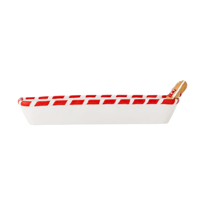 Σερβίτσια Ginnie 36,5x12,5 εκ., Λευκό-καφέ Bloomingville
