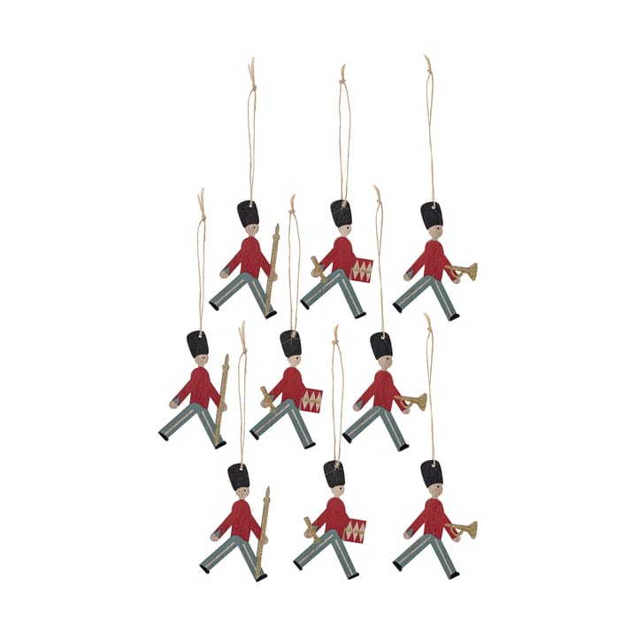 Guled Christmas tree decorations wood 9 τεμάχια, Parade Bloomingville