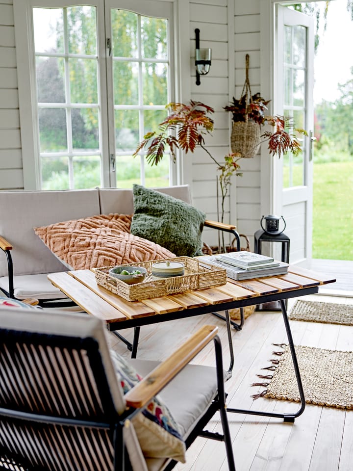 Hampton καναπές 127x71x76 εκ, Black-Μπέζ Bloomingville