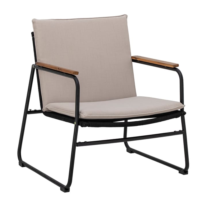 Hampton lounge καρέκλα 68x71x76 εκ - Black-Μπέζ - Bloomingville