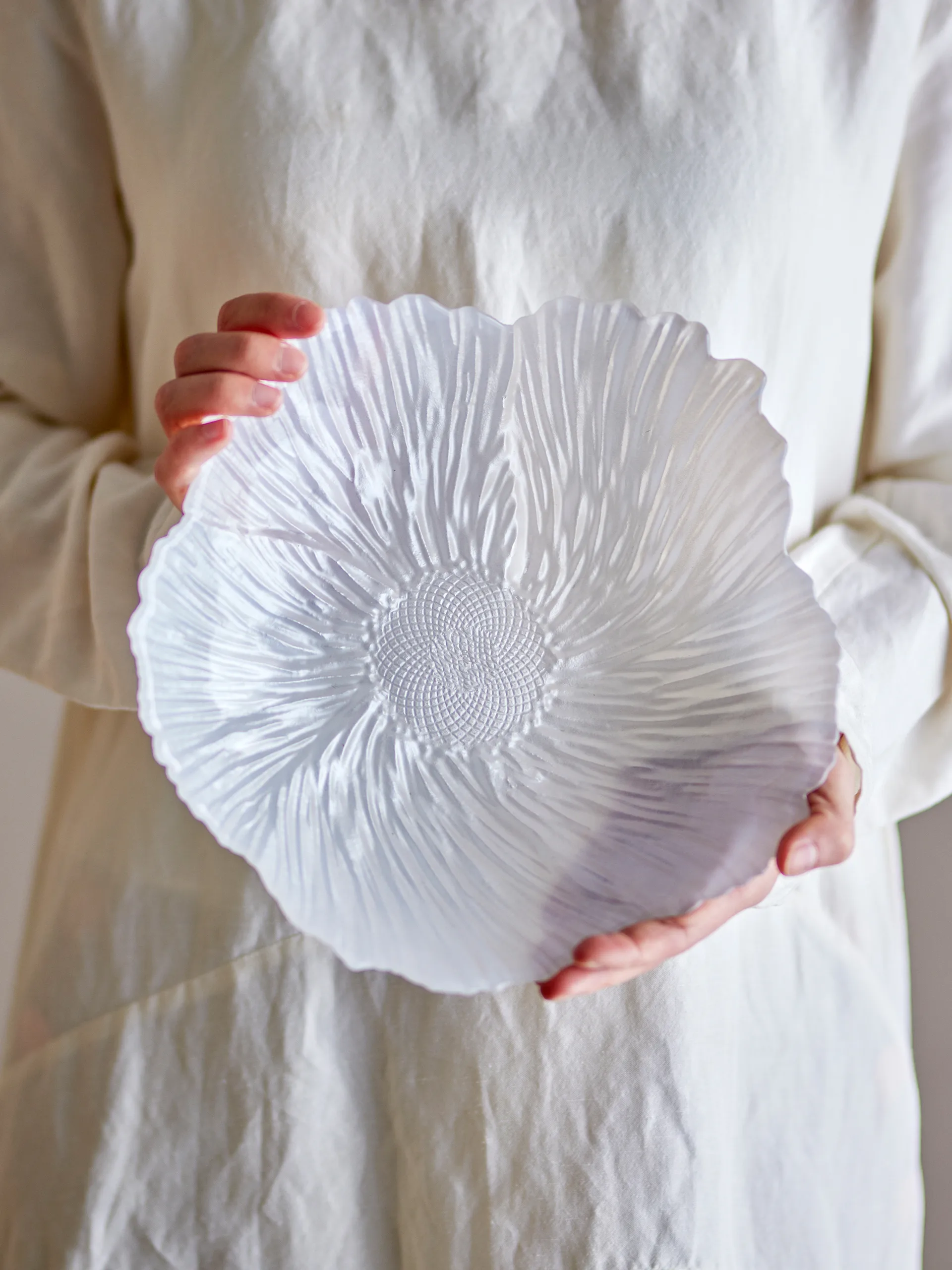 Iani γυάλινο μπολ Ø26 εκ., Άσπρο Bloomingville