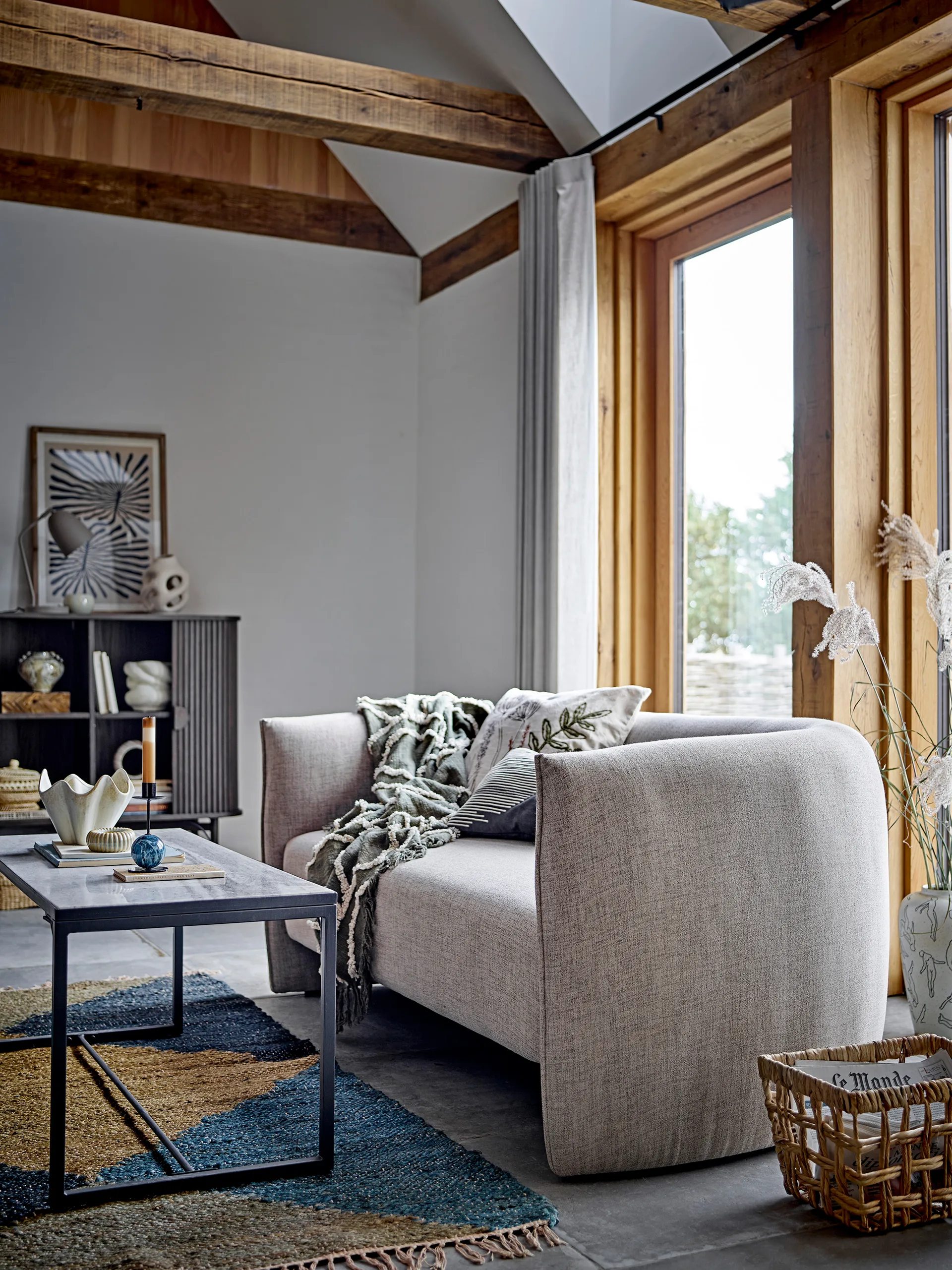 Jayda κηροπήγιο Ø7x15 cm, Blue-iron Bloomingville