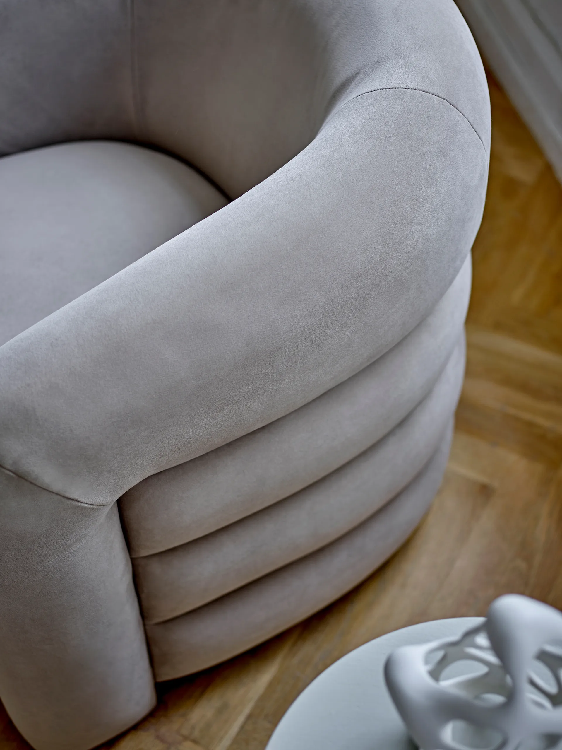 Joel lounge καρέκλα 78x76 εκ., Γκρι Bloomingville