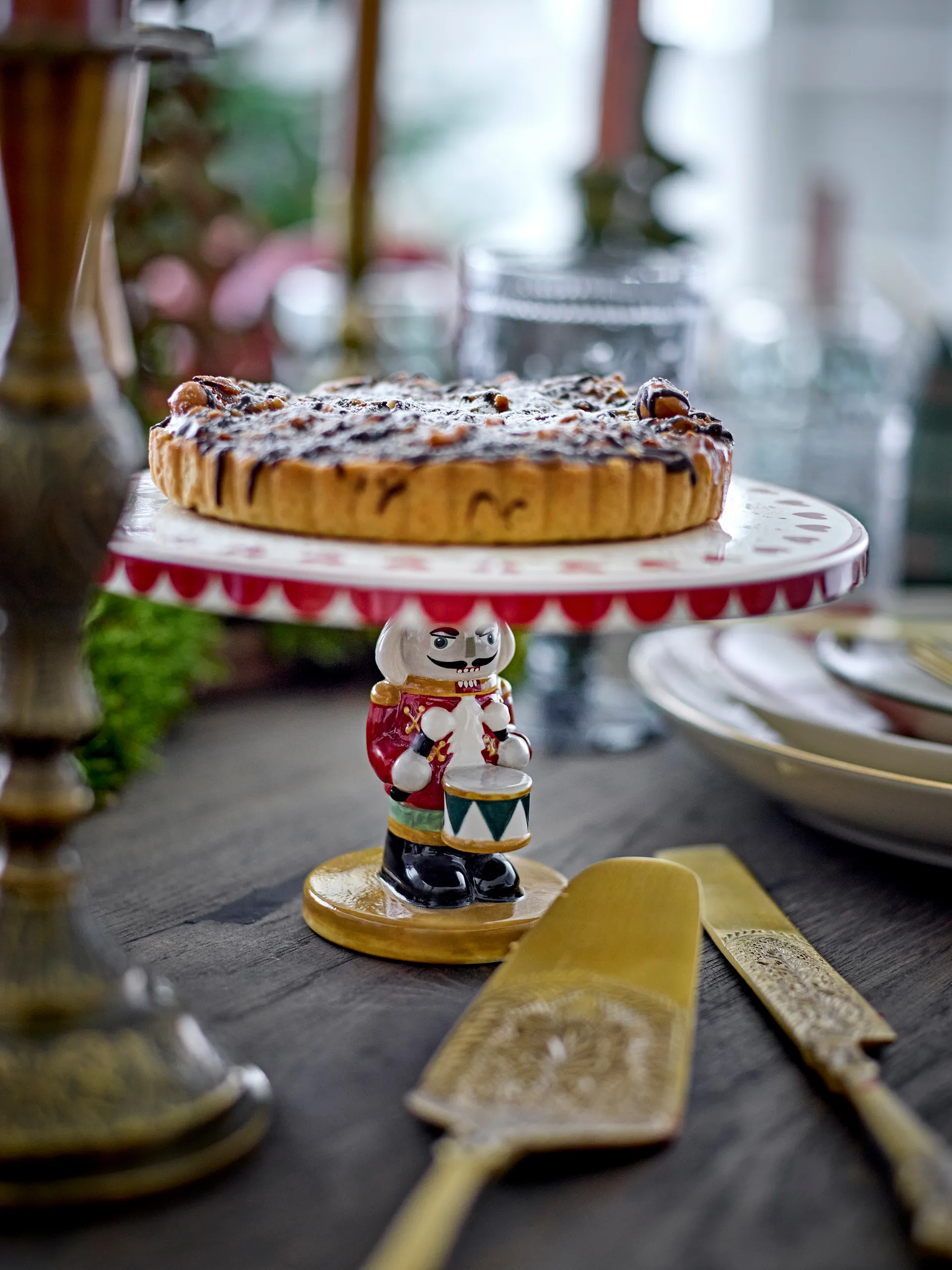 Jolly πιατέλα για τούρτα Ø20 εκ., Κόκκινο Bloomingville