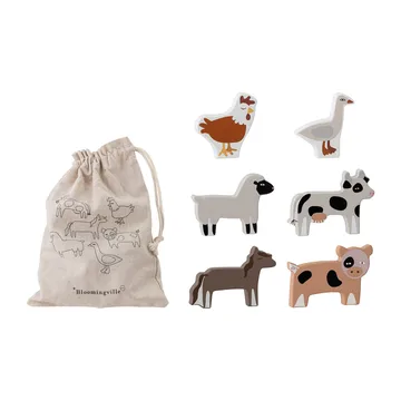 Karlo σετ παιχνιδιών 7 τεμάχια - γκρι - Bloomingville