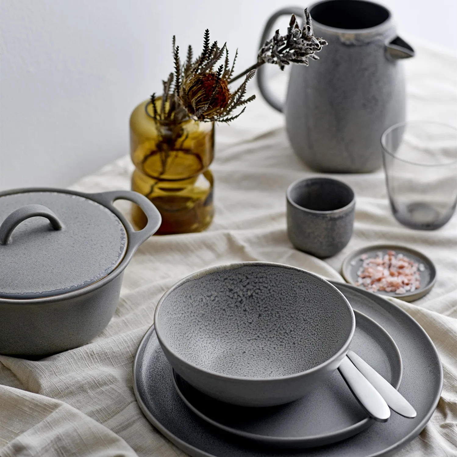 Kendra φλιτζάνι από ψευδοπορσελάνη 10 cl, Γκρι Bloomingville