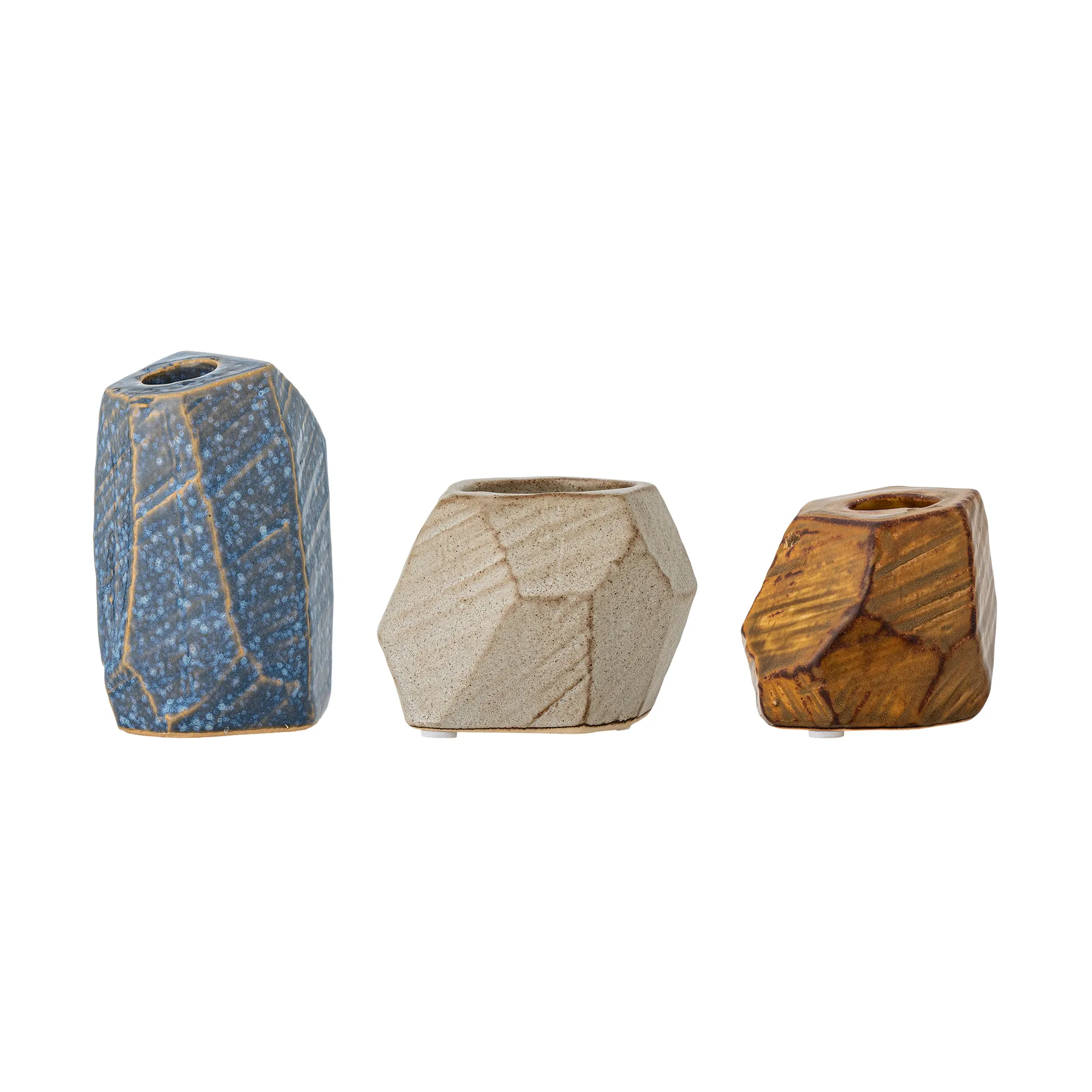 Kimber διακοσμητικό & κηροπήγιο 3 τεμ., Μπλε Bloomingville