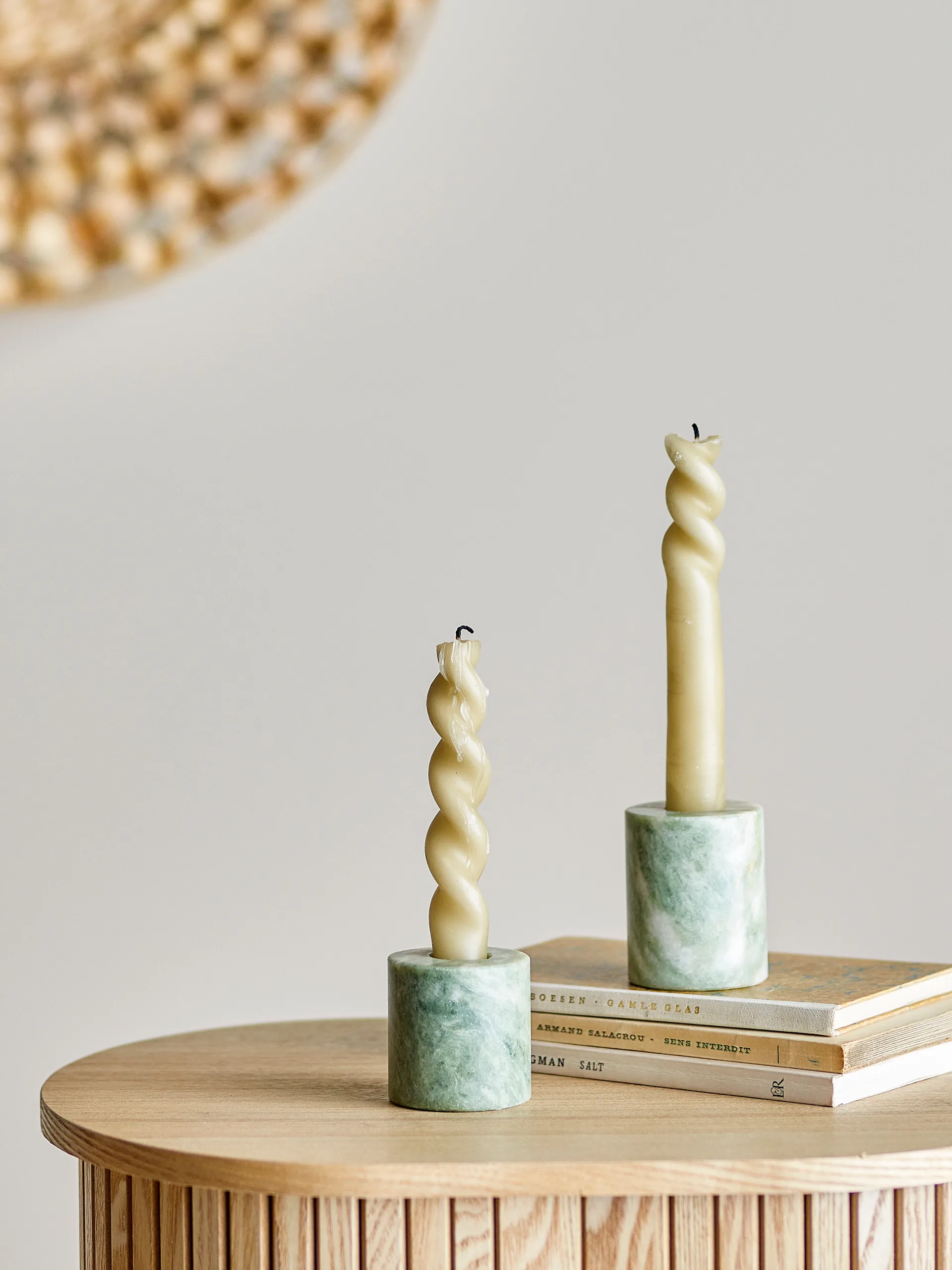 Kokoro κηροπήγιο 2 τεμάχια, Πράσινο μάρμαρο Bloomingville