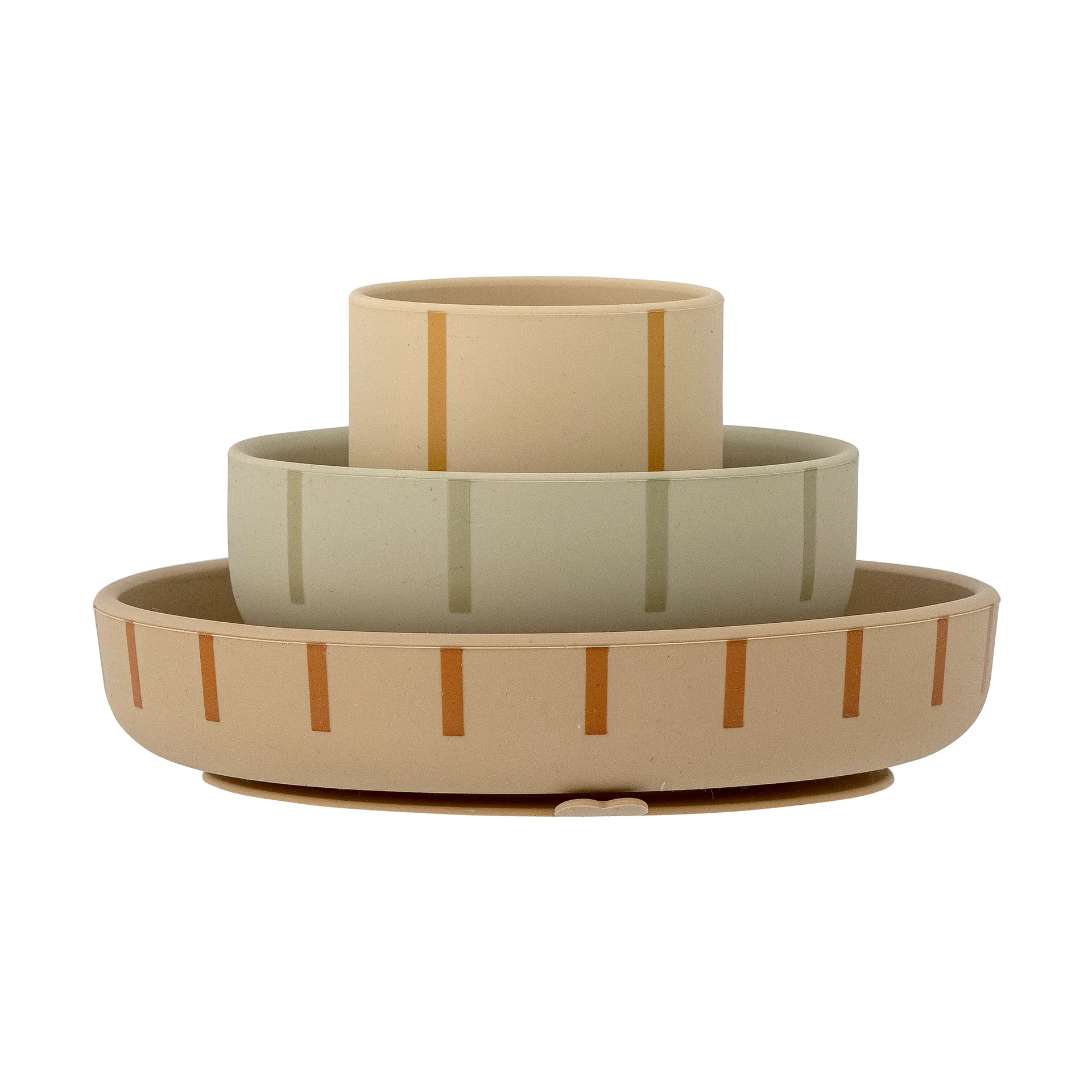 Levi παιδικά σκεύη γεύματος 3 τεμάχια, Green Bloomingville