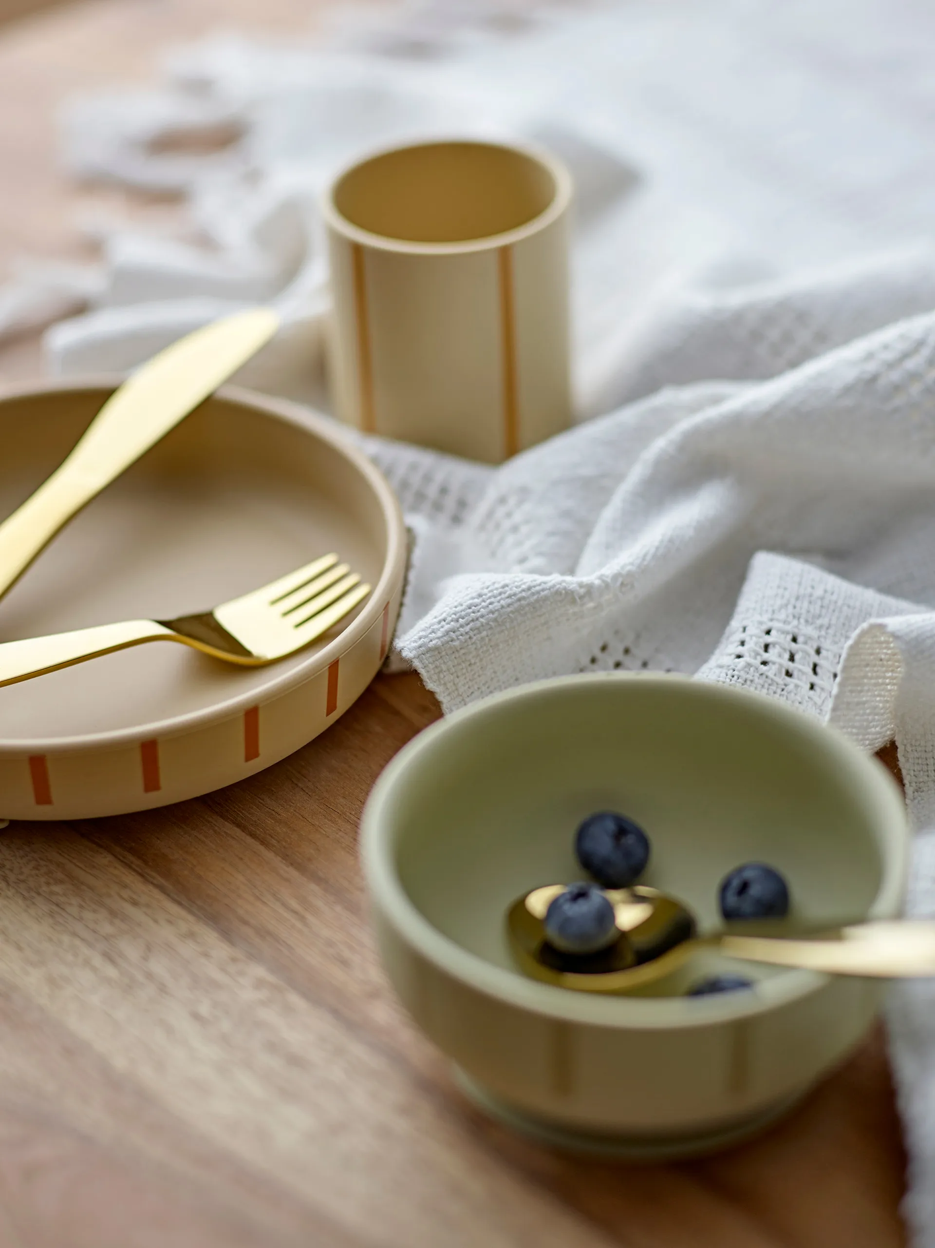 Levi παιδικά σκεύη γεύματος 3 τεμάχια, Green Bloomingville