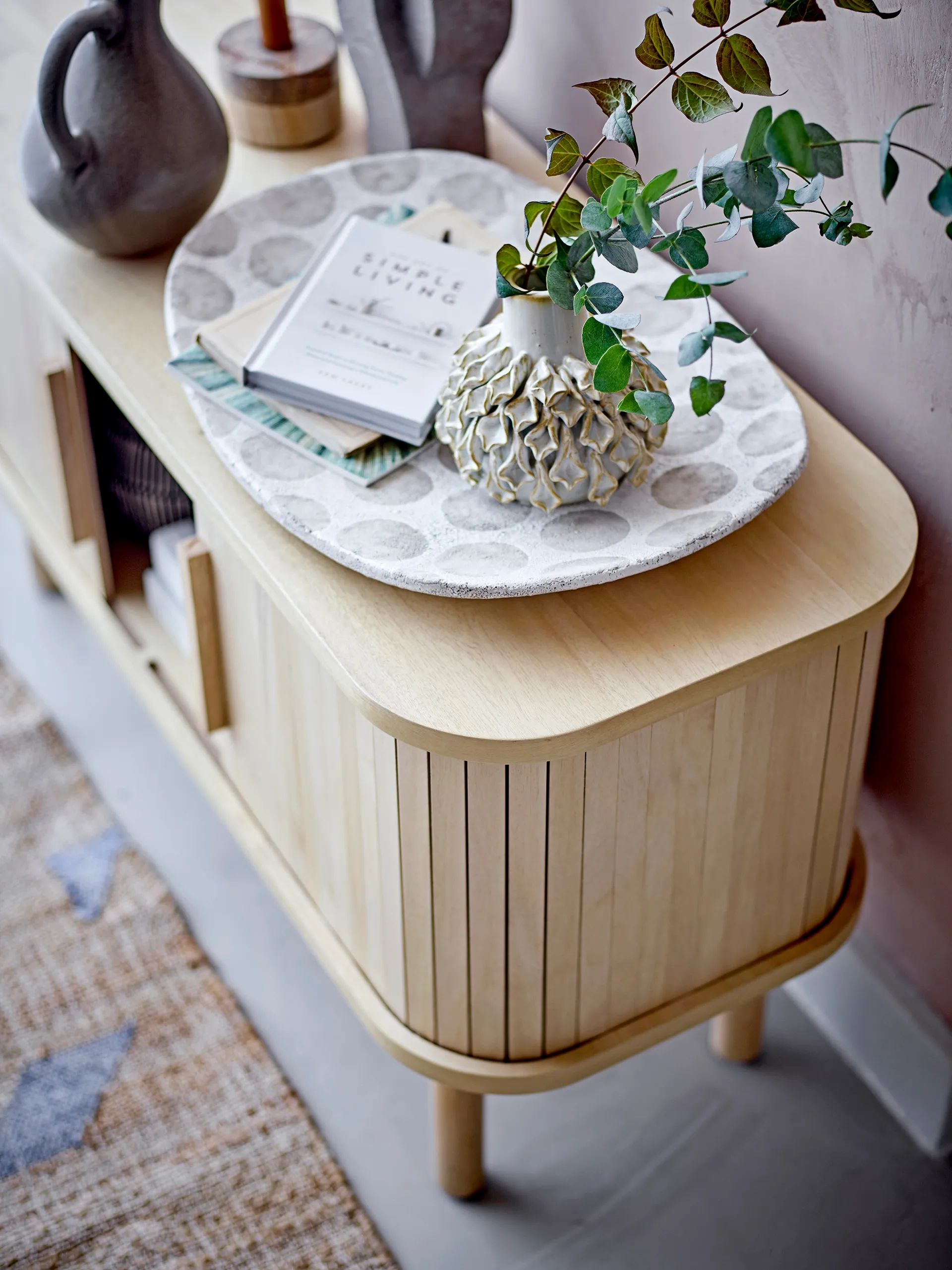 Lex ντουλάπι 90x35x50 εκ, Rubber tree Bloomingville