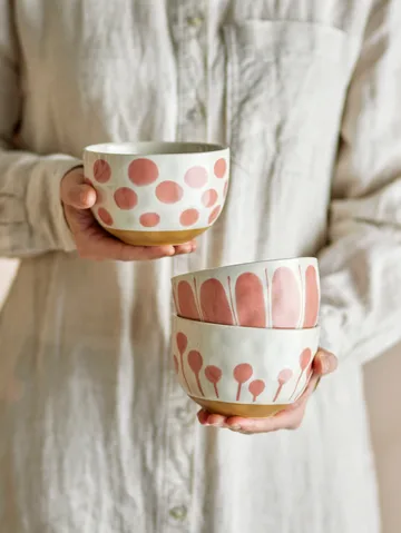 Linora μπολ 58 cl 3 τεμ. - Rose - Bloomingville