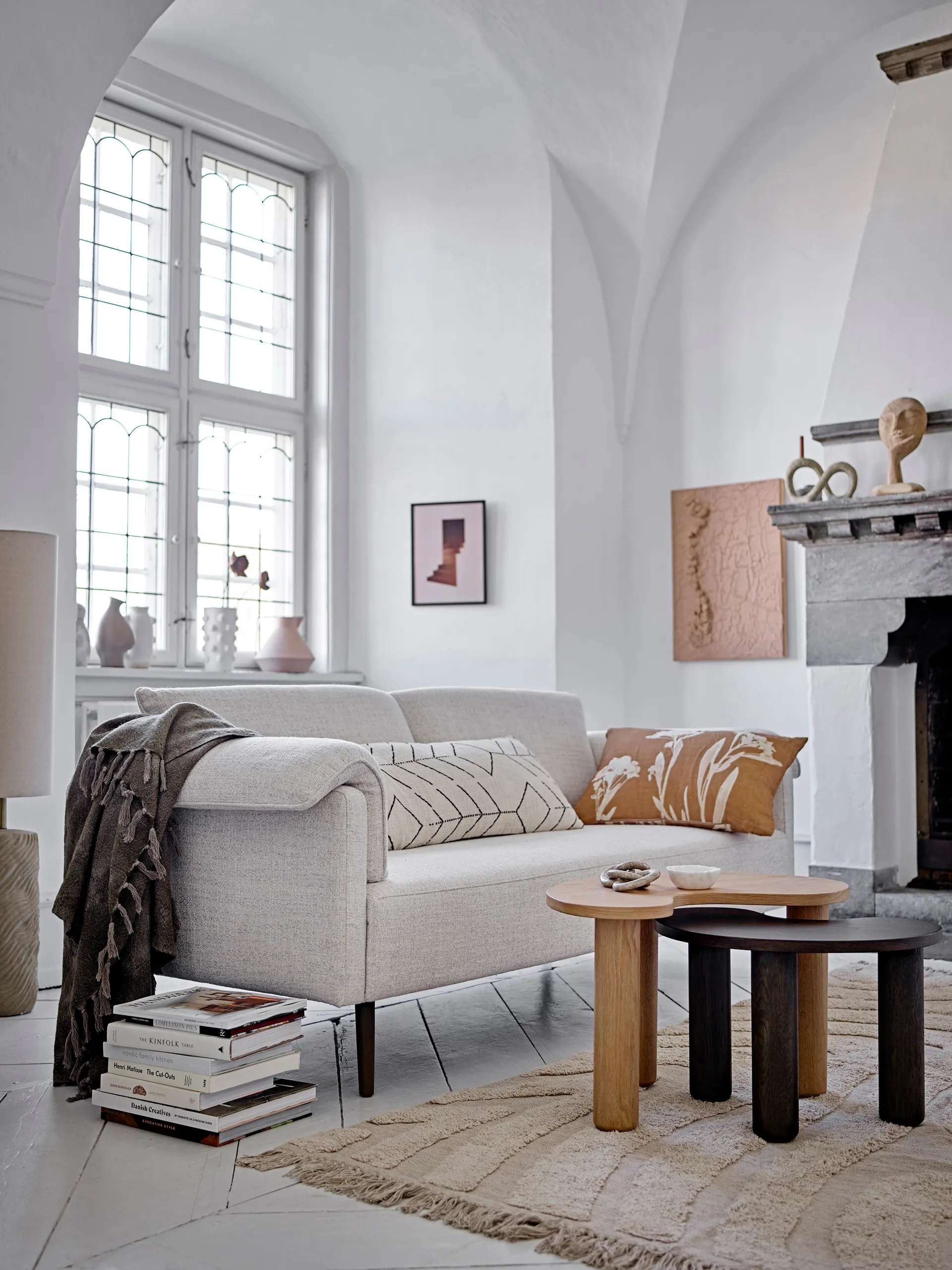 Τραπεζάκι σαλονιού Luppa 65x44x40 cm, Nature Bloomingville