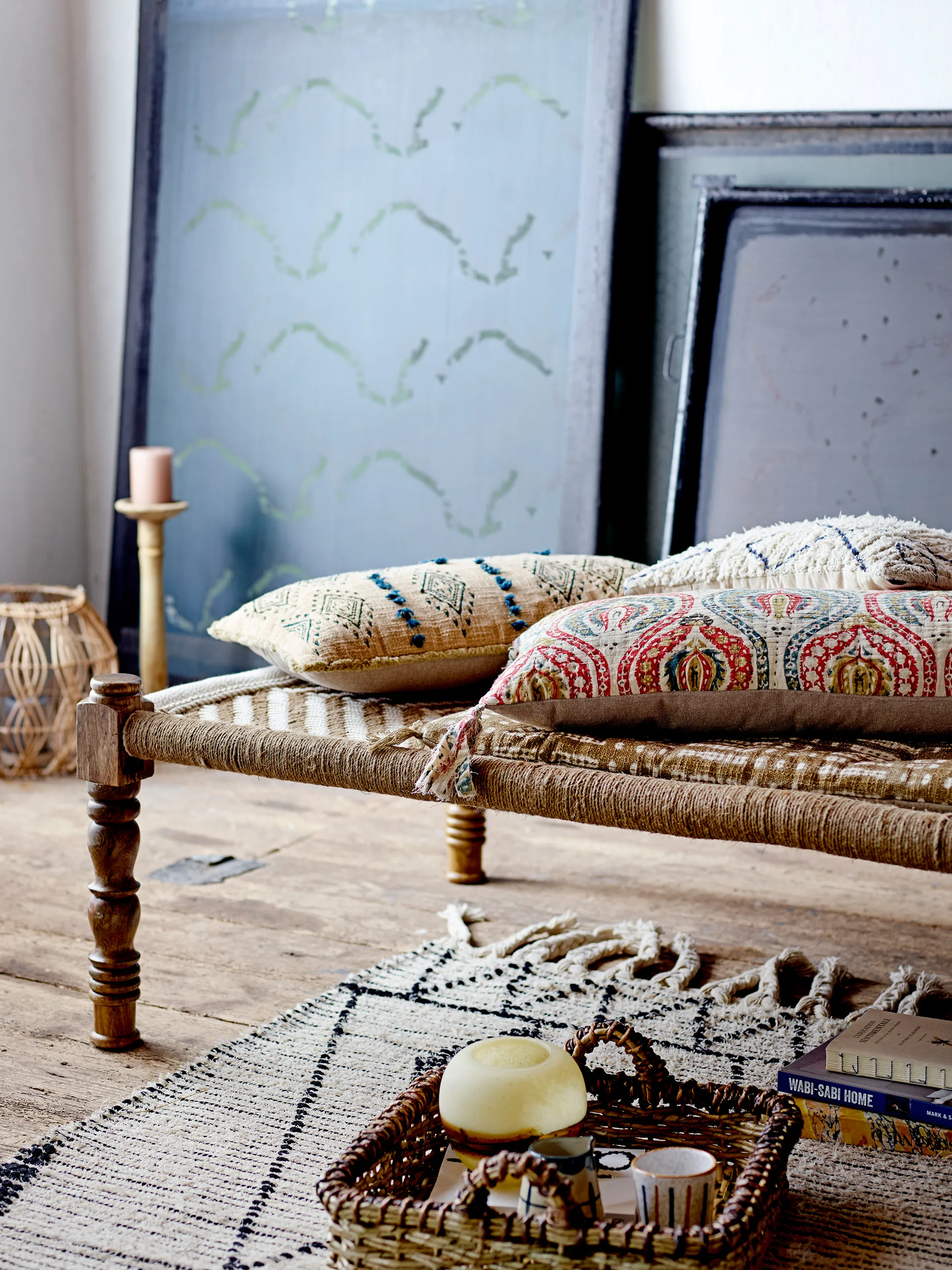 Maiga φανός Ø30x41 εκ, Rattan Bloomingville