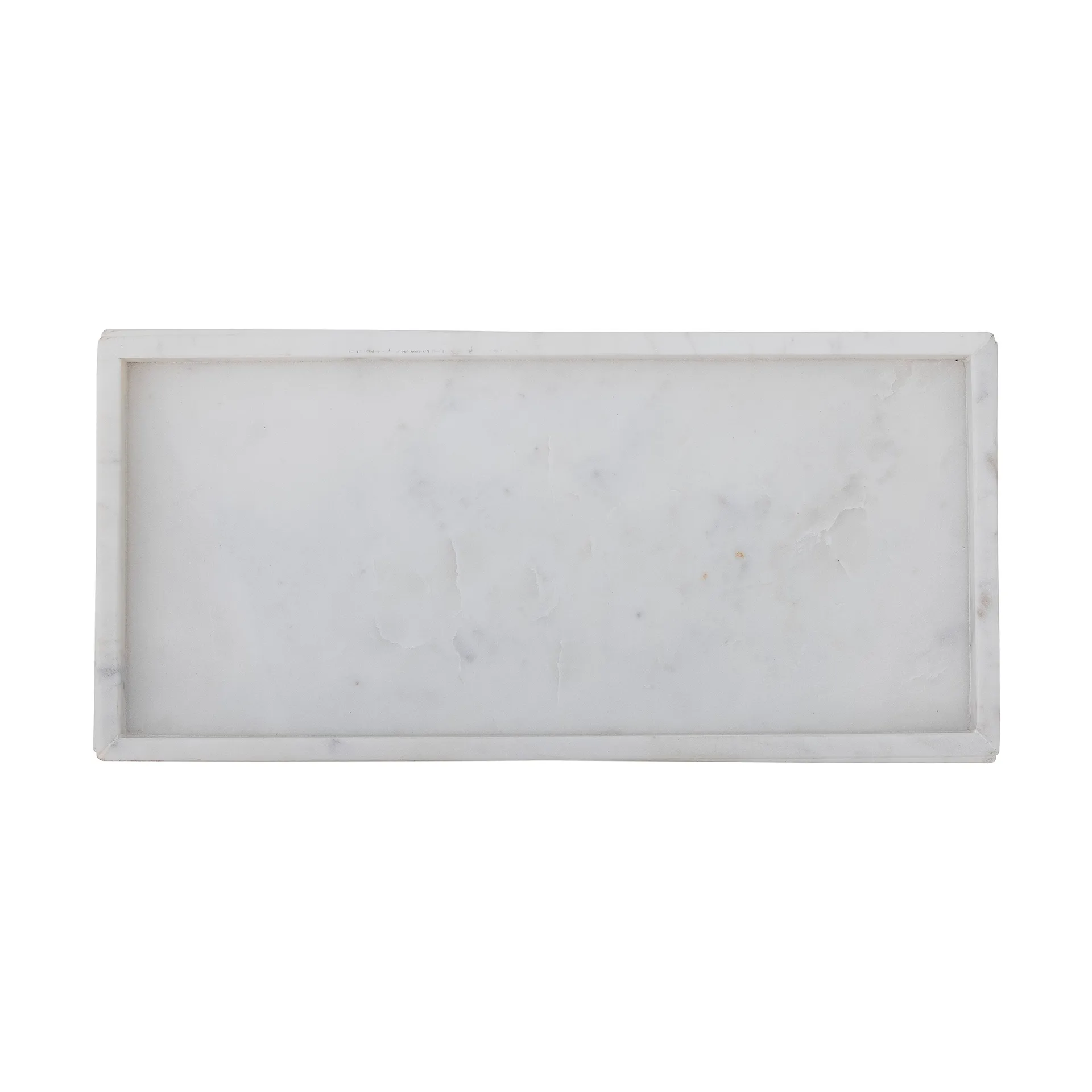 Majsa διακοσμητικός δίσκος 18x38 cm, White marble Bloomingville