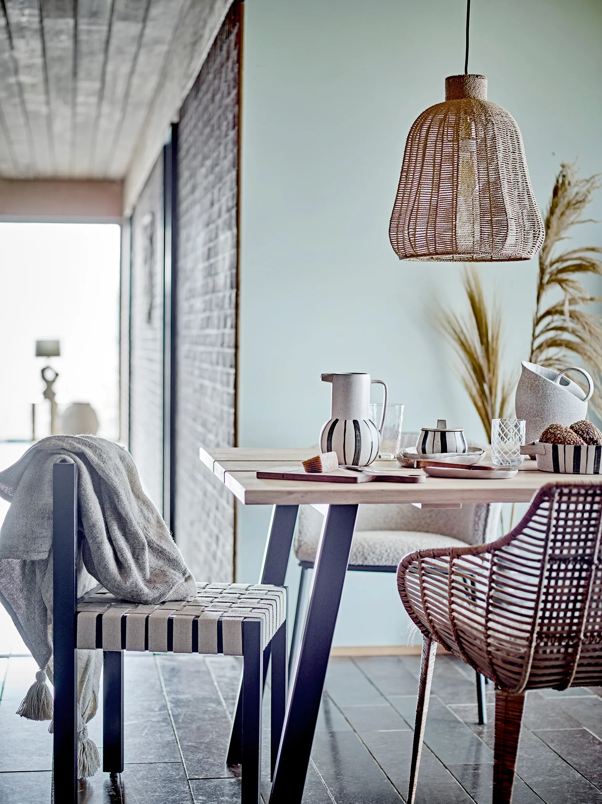 Σκεύος φούρνου Marita, Ø21 εκ., Μαύρο-λευκό Bloomingville